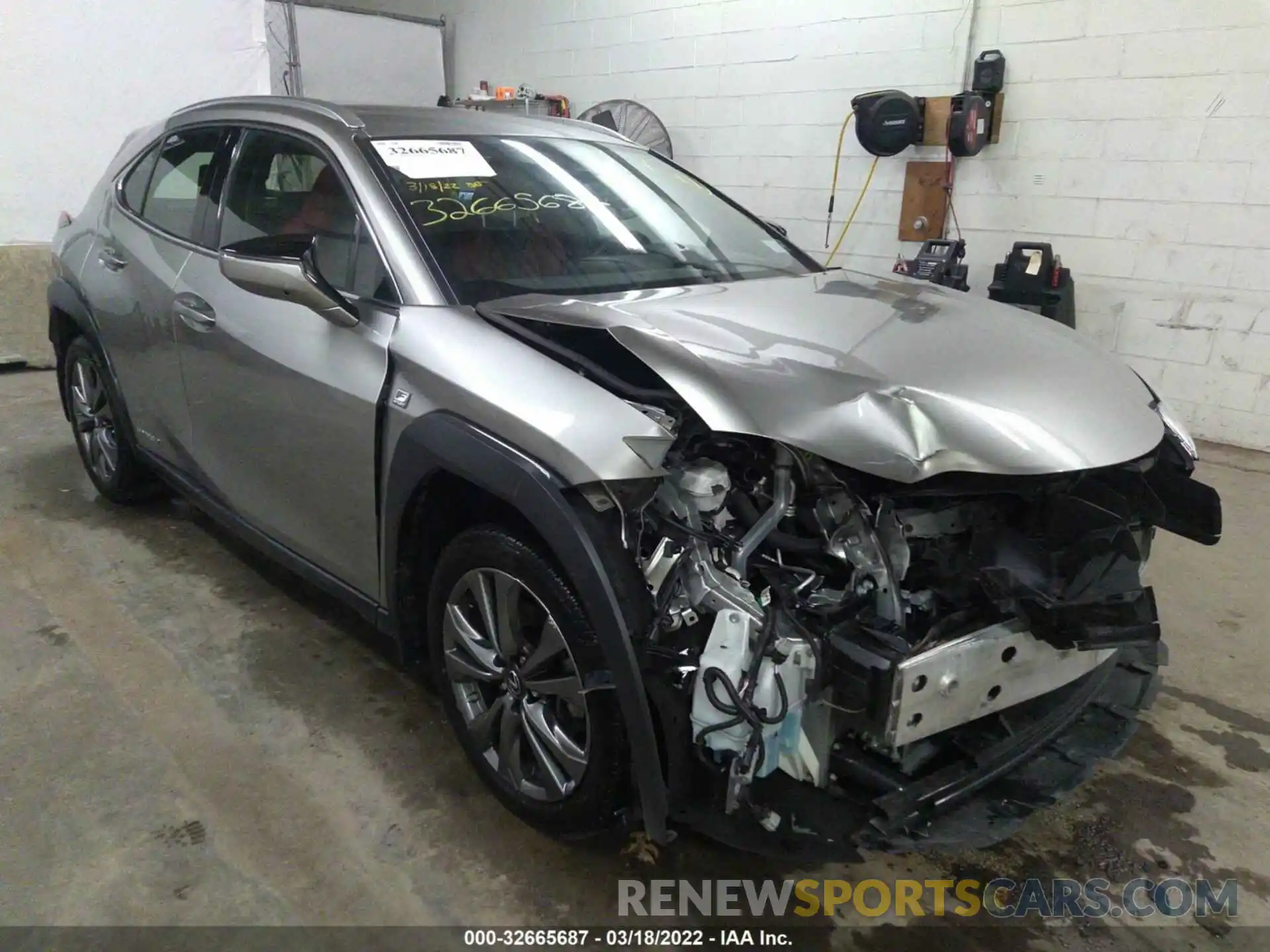 1 Photograph of a damaged car JTHR9JBH6L2030794 LEXUS UX 2020