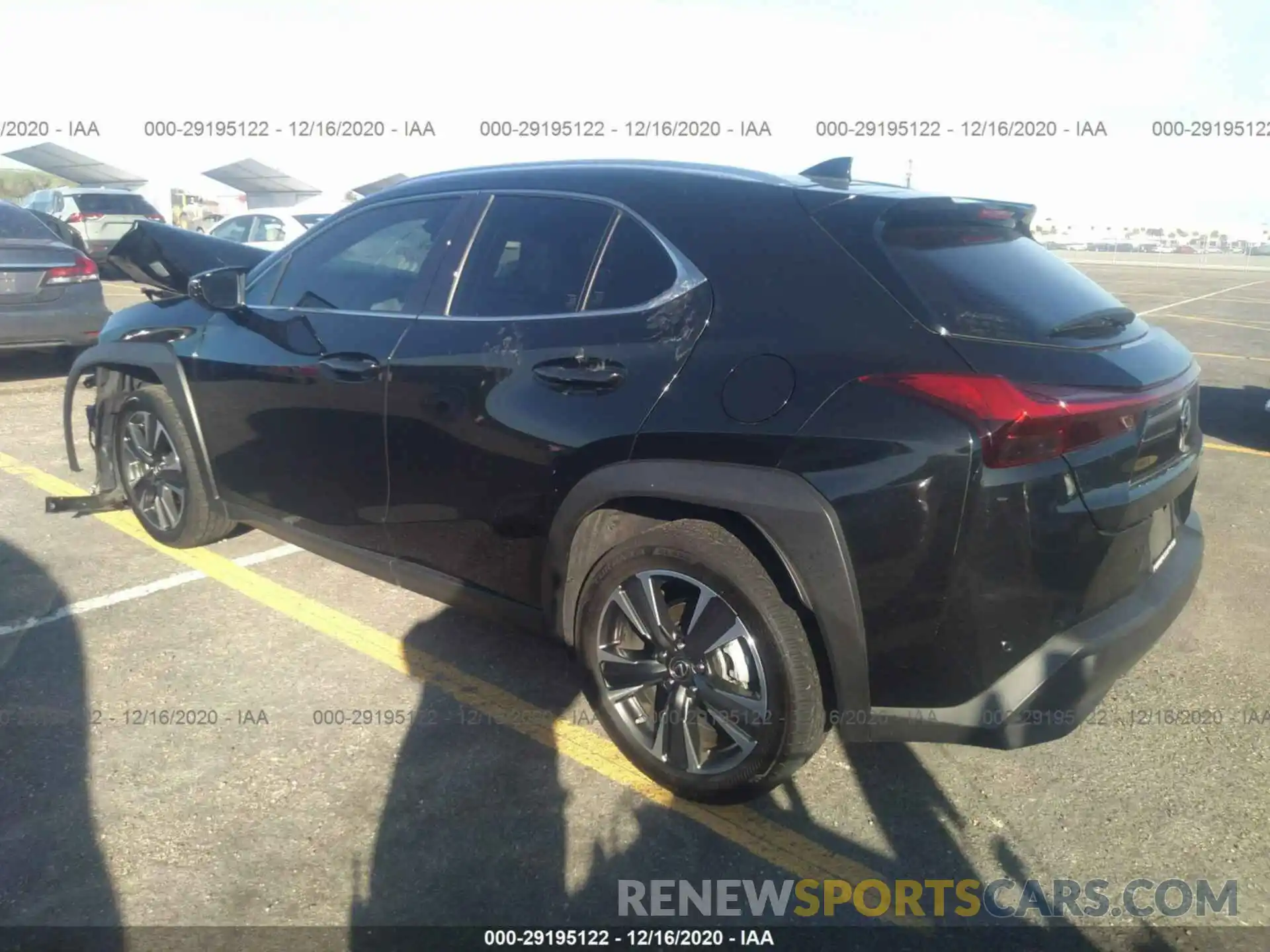 3 Фотография поврежденного автомобиля JTHX3JBH0L2023655 LEXUS UX 2020