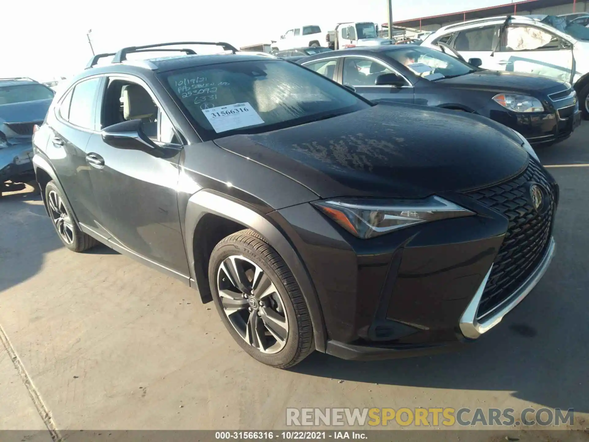 1 Фотография поврежденного автомобиля JTHX3JBH0L2026202 LEXUS UX 2020