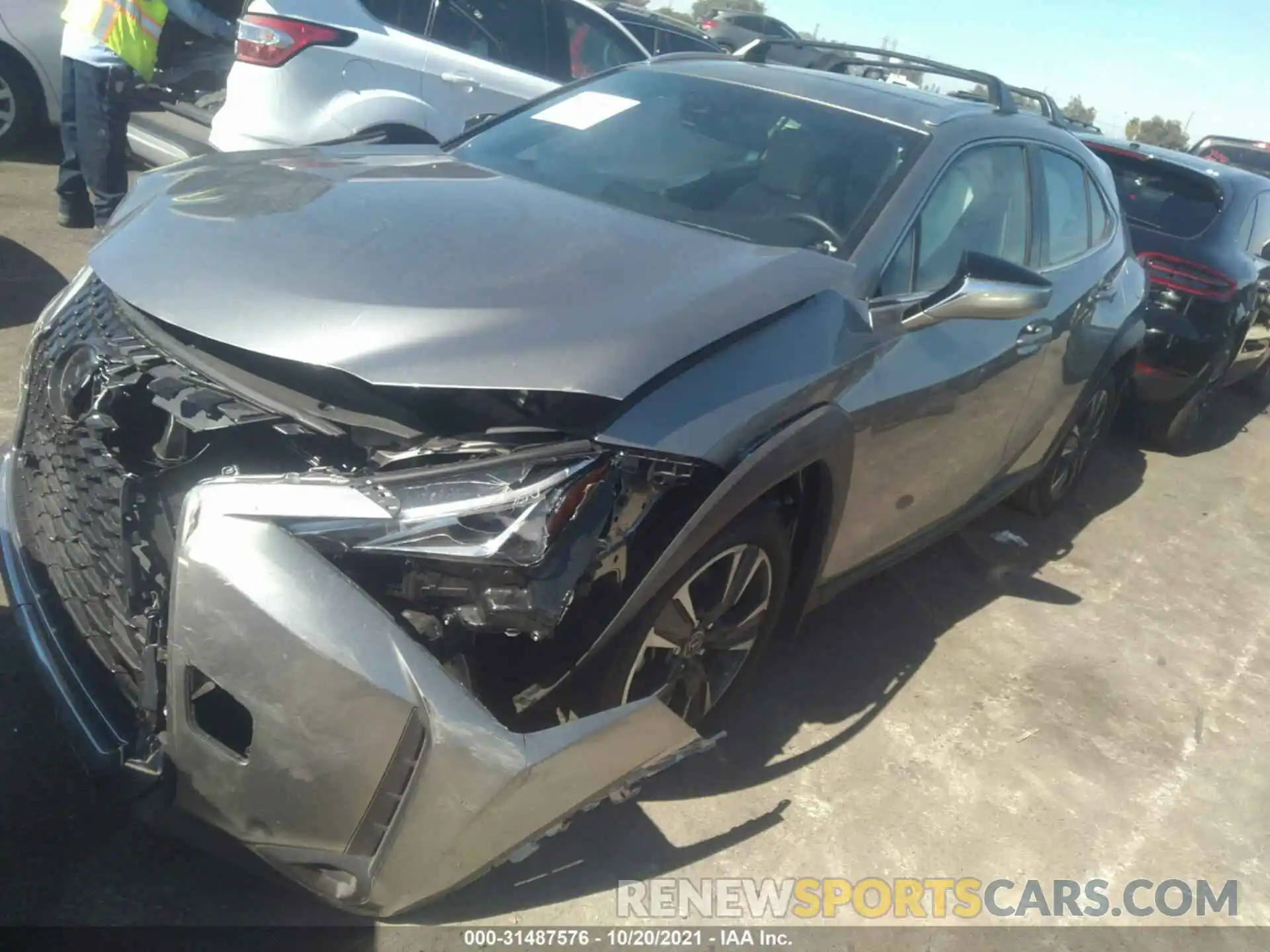 2 Фотография поврежденного автомобиля JTHX3JBH0L2029830 LEXUS UX 2020