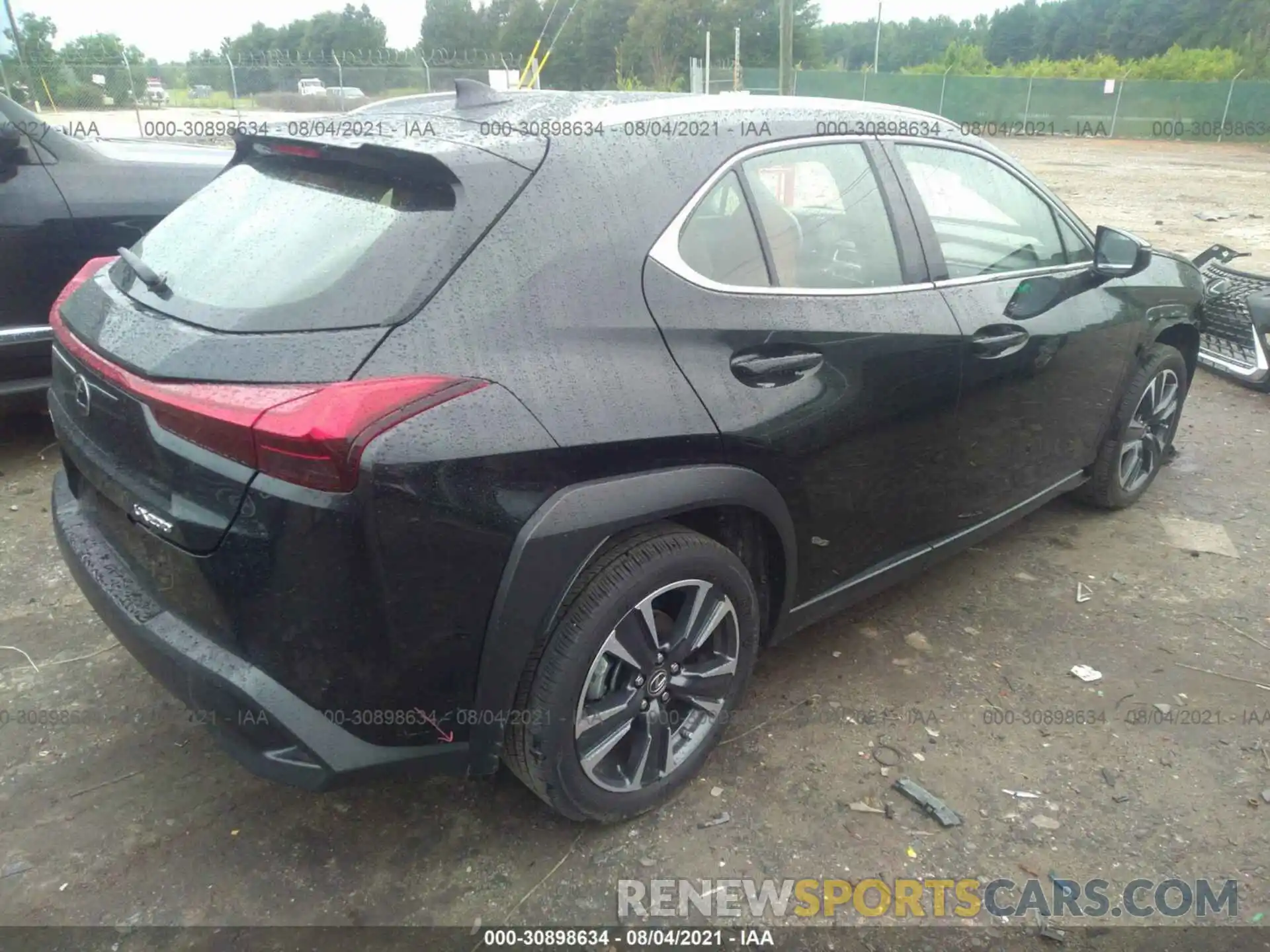 4 Фотография поврежденного автомобиля JTHX3JBH5L2022100 LEXUS UX 2020