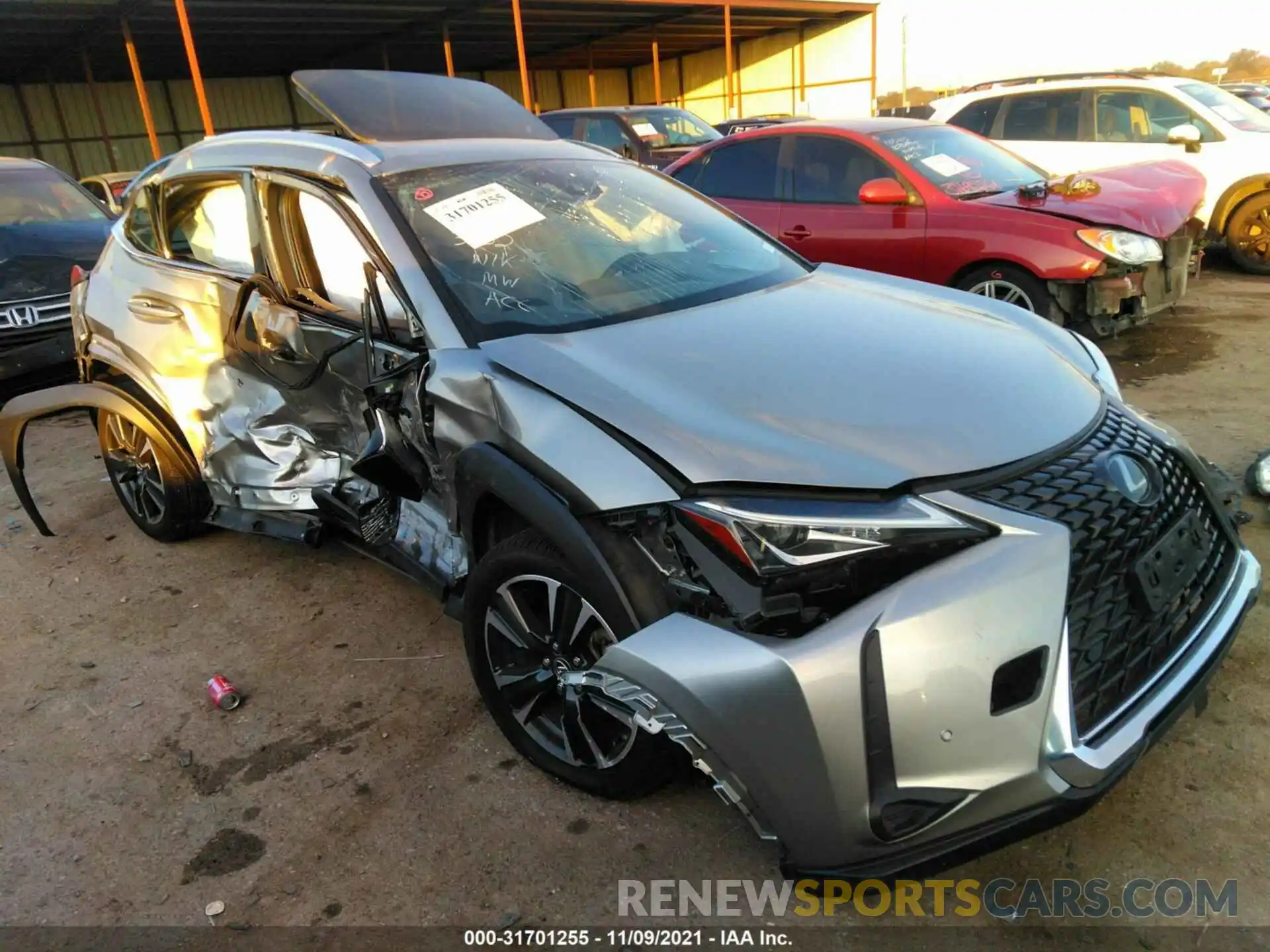 1 Photograph of a damaged car JTHX3JBH7L2022955 LEXUS UX 2020