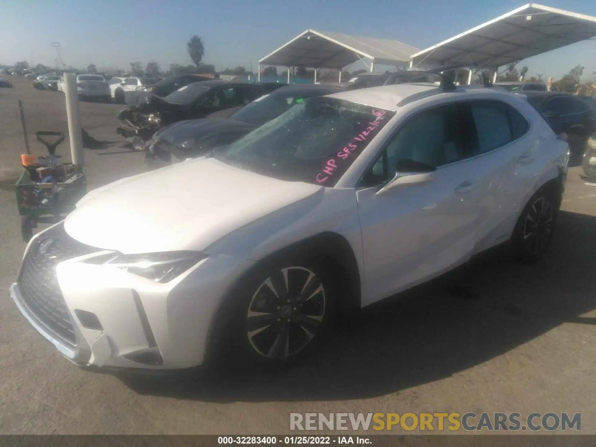 2 Photograph of a damaged car JTHX9JBH2L2036244 LEXUS UX 2020