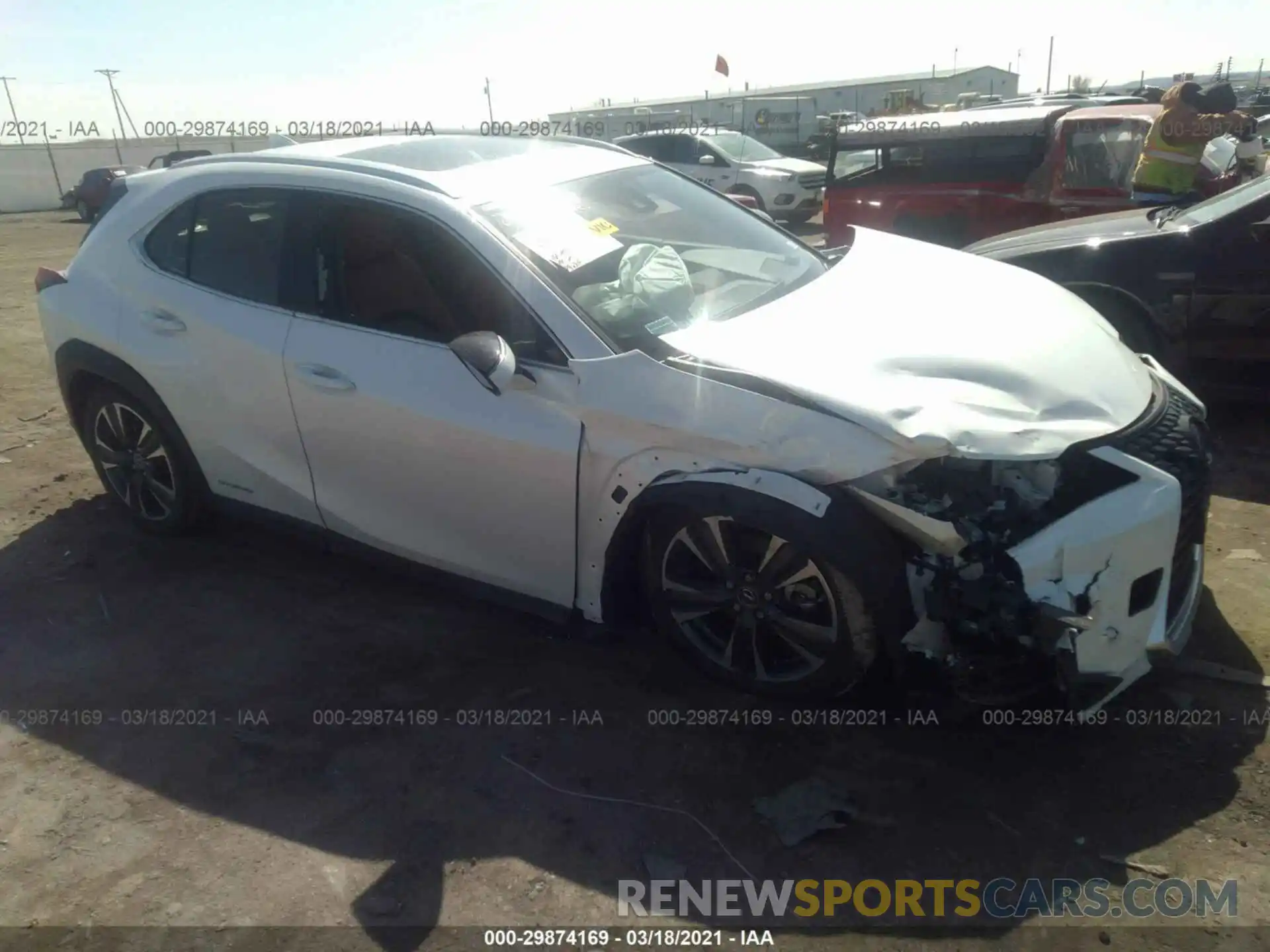 1 Photograph of a damaged car JTHX9JBH2L2036289 LEXUS UX 2020