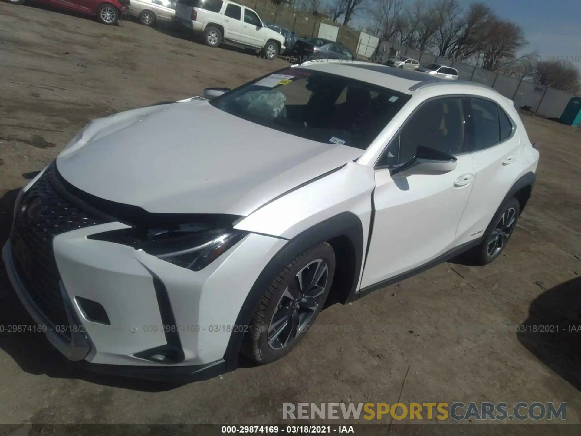 2 Фотография поврежденного автомобиля JTHX9JBH2L2036289 LEXUS UX 2020