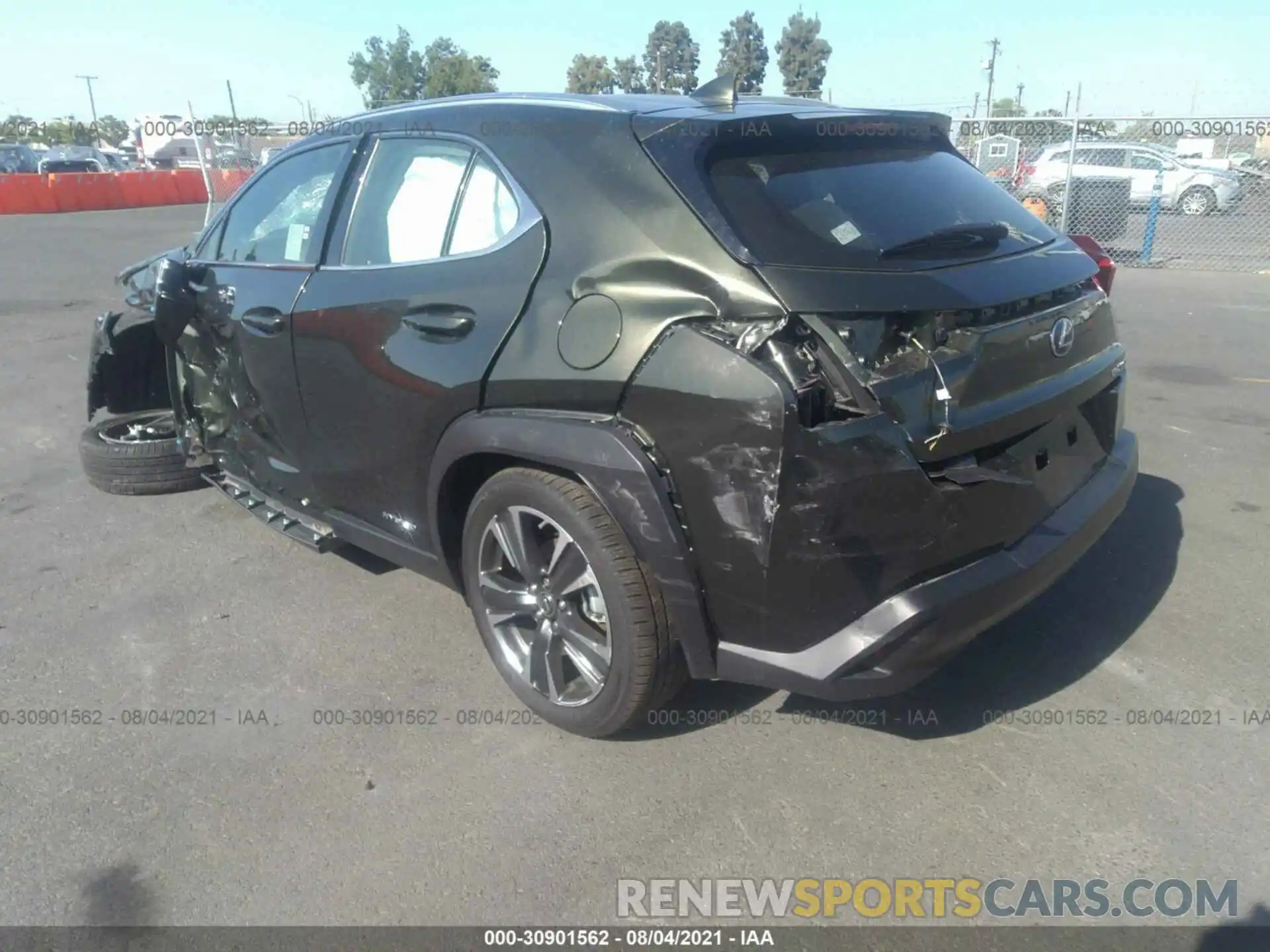 3 Photograph of a damaged car JTHX9JBH3L2035524 LEXUS UX 2020