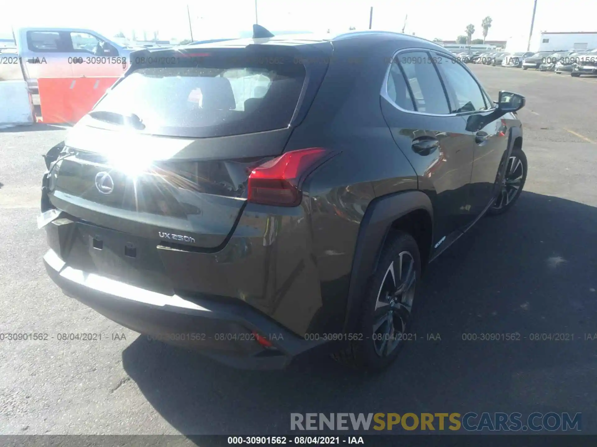 4 Photograph of a damaged car JTHX9JBH3L2035524 LEXUS UX 2020