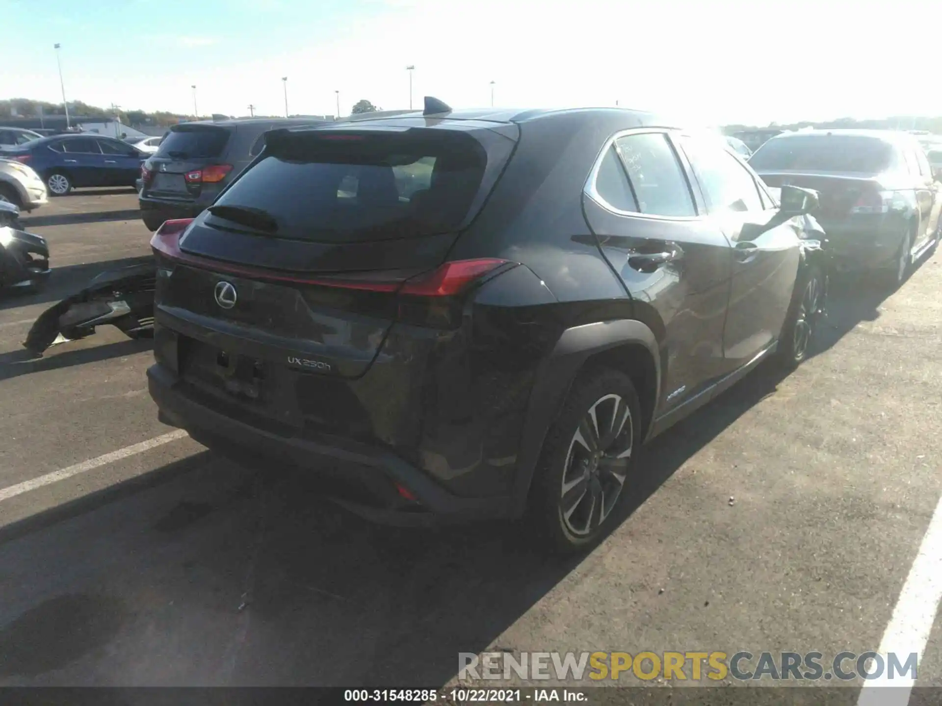 4 Фотография поврежденного автомобиля JTHX9JBH6L2033749 LEXUS UX 2020