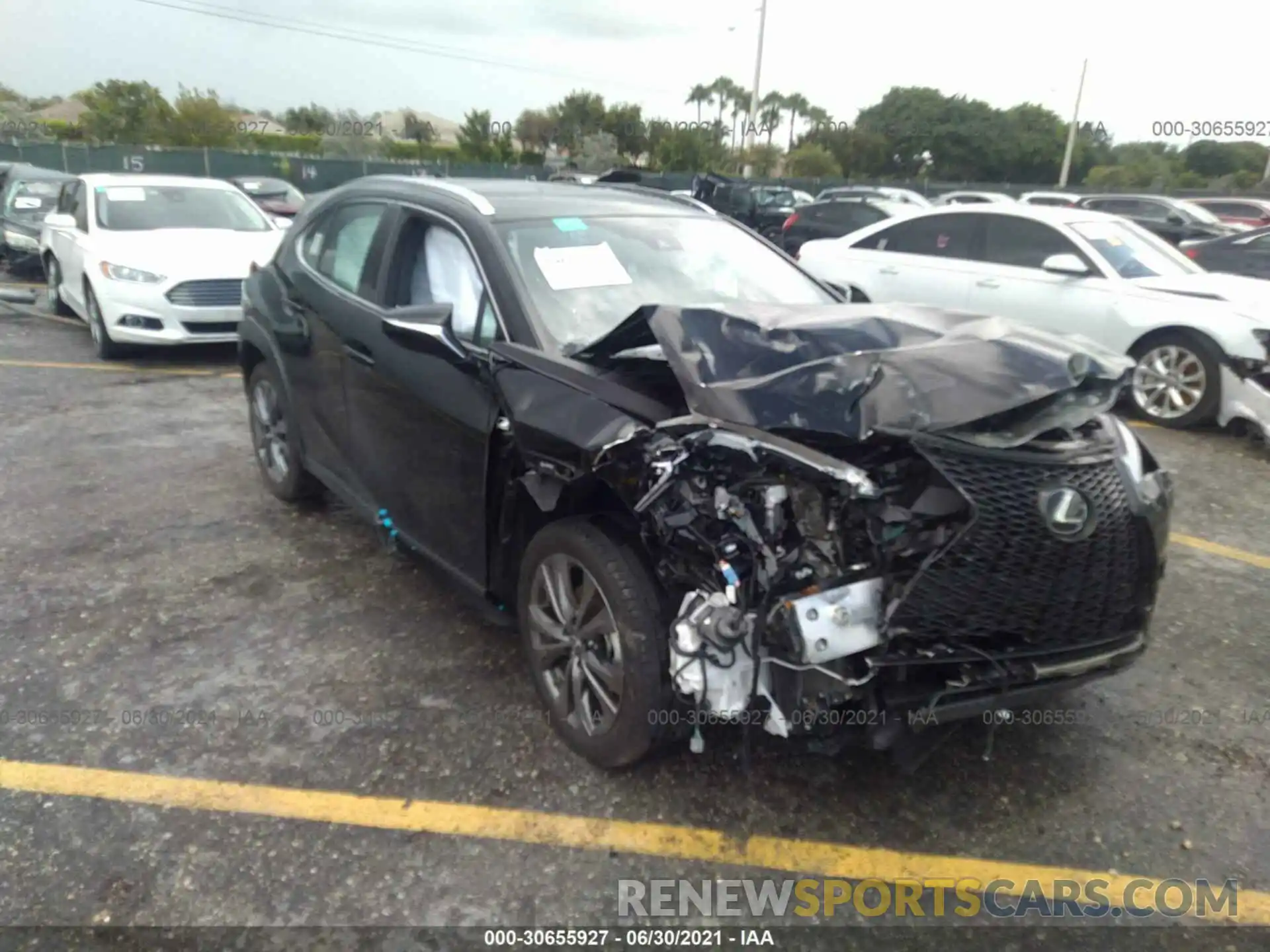 1 Photograph of a damaged car JTHE3JBH3M2039356 LEXUS UX 2021