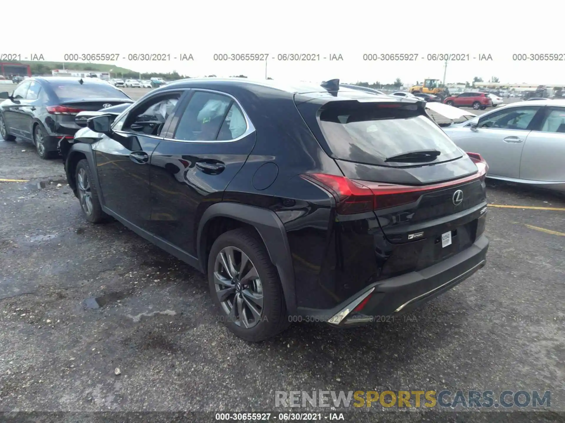 3 Фотография поврежденного автомобиля JTHE3JBH3M2039356 LEXUS UX 2021