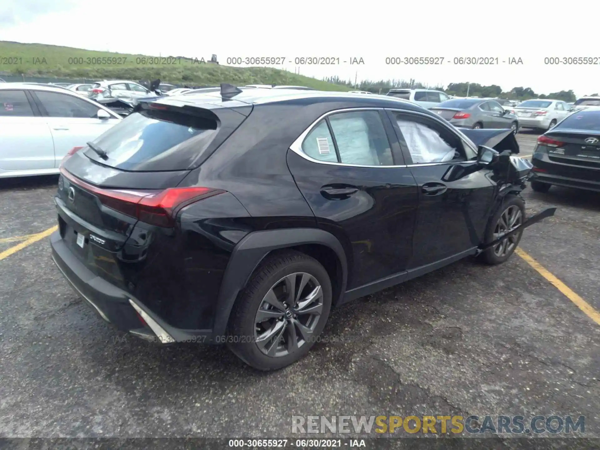 4 Фотография поврежденного автомобиля JTHE3JBH3M2039356 LEXUS UX 2021