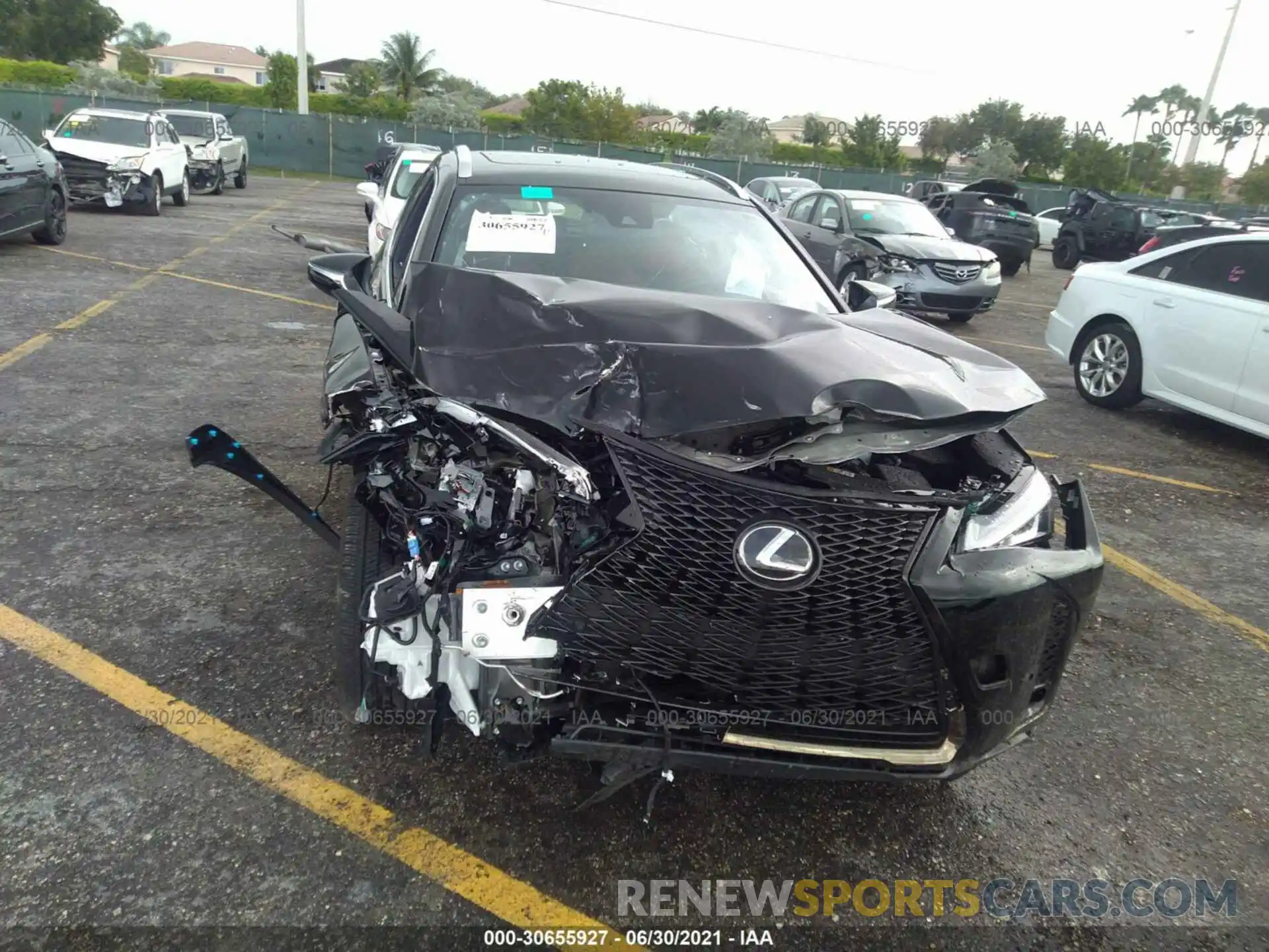 6 Photograph of a damaged car JTHE3JBH3M2039356 LEXUS UX 2021