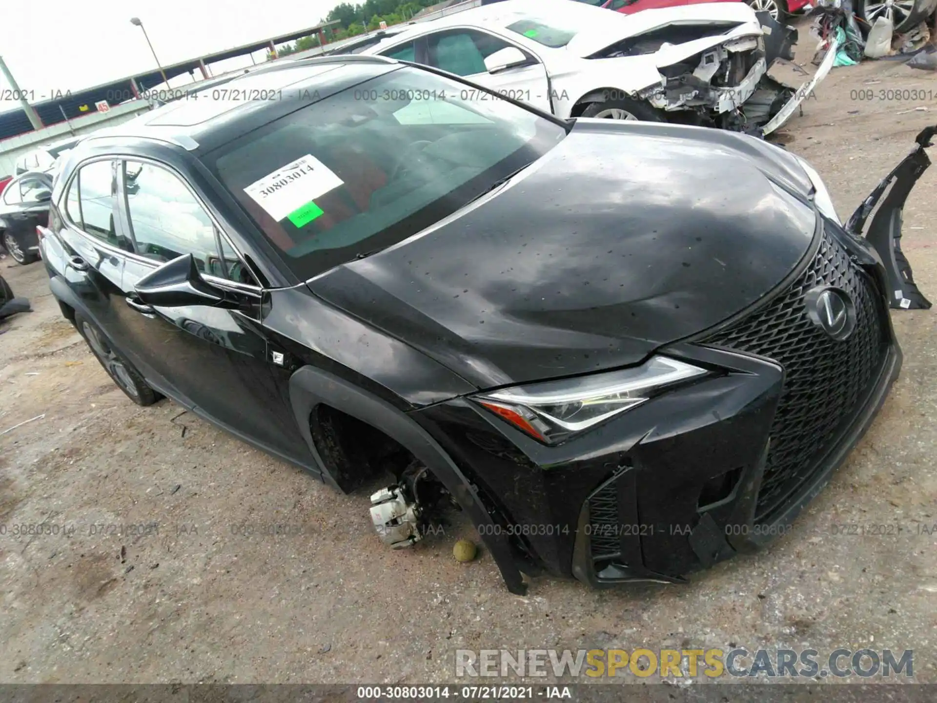 1 Фотография поврежденного автомобиля JTHE3JBH4M2037423 LEXUS UX 2021