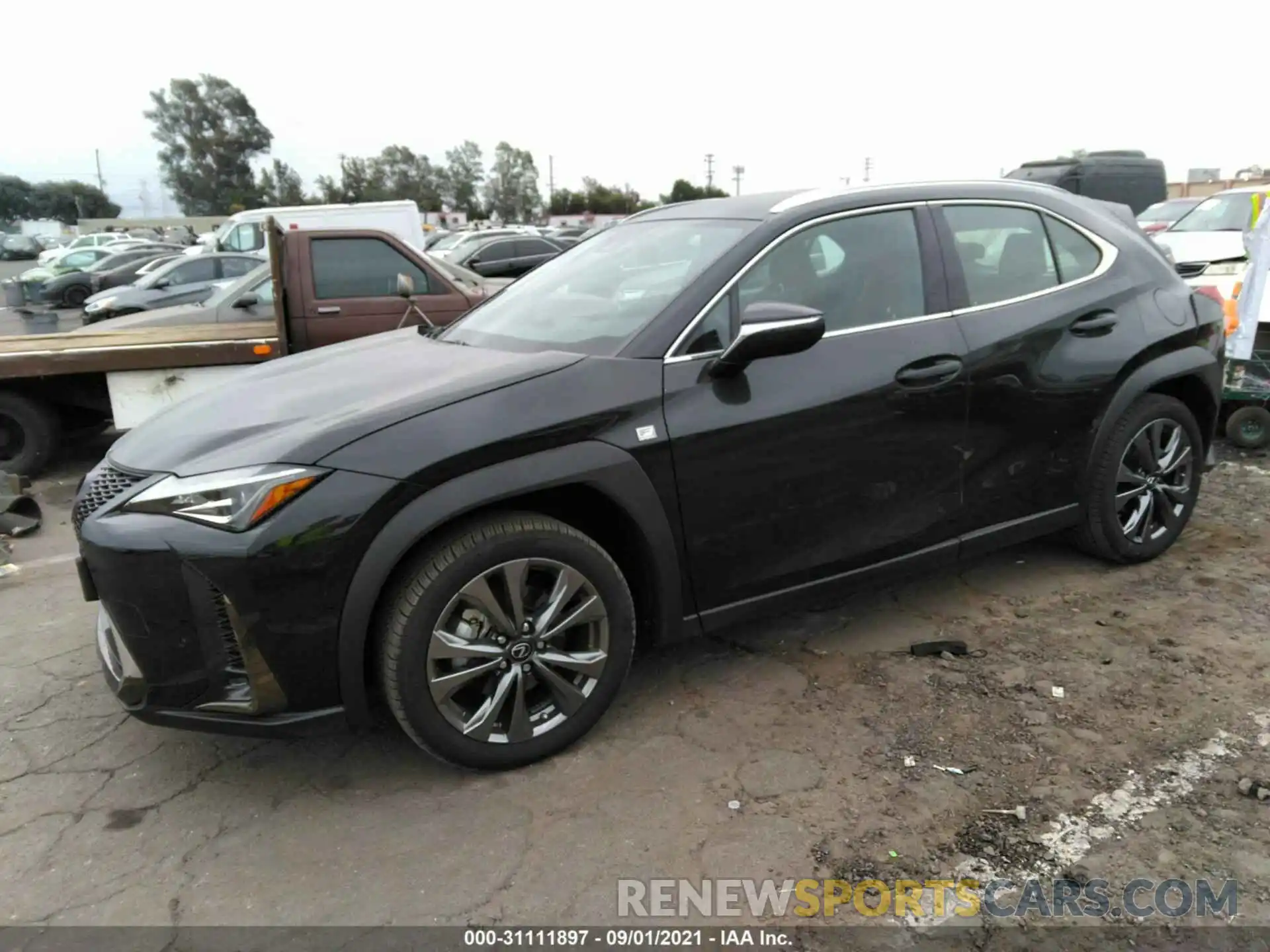 2 Фотография поврежденного автомобиля JTHE3JBH8M2037943 LEXUS UX 2021