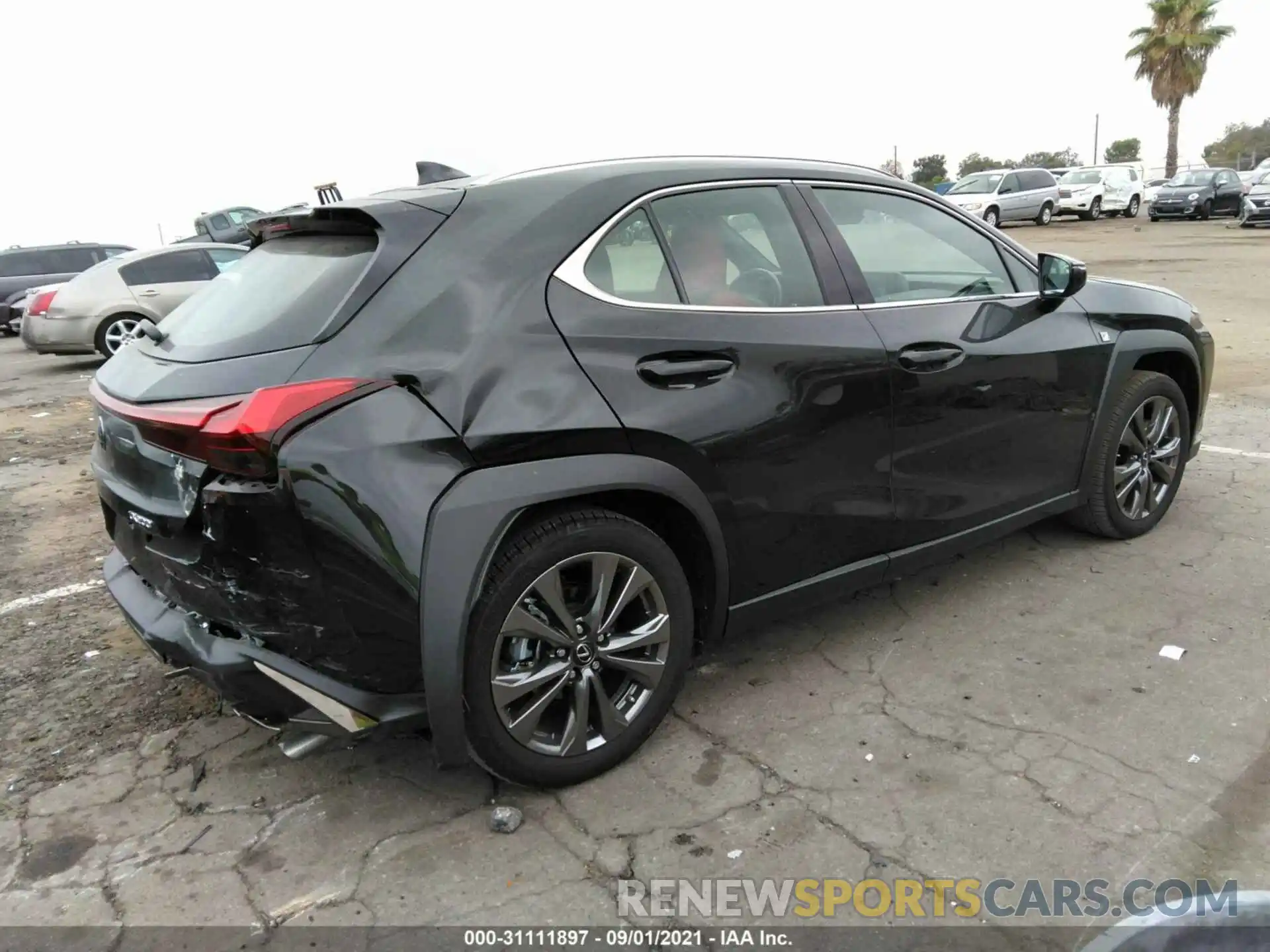 4 Фотография поврежденного автомобиля JTHE3JBH8M2037943 LEXUS UX 2021