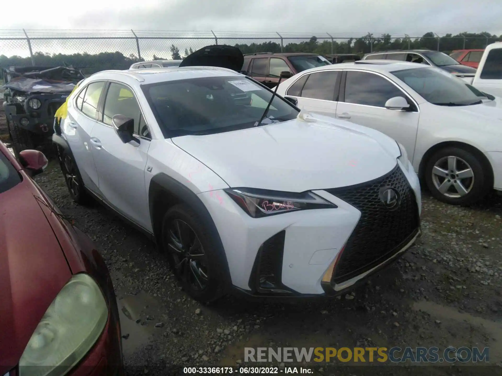 1 Photograph of a damaged car JTHE3JBH8M2040020 LEXUS UX 2021