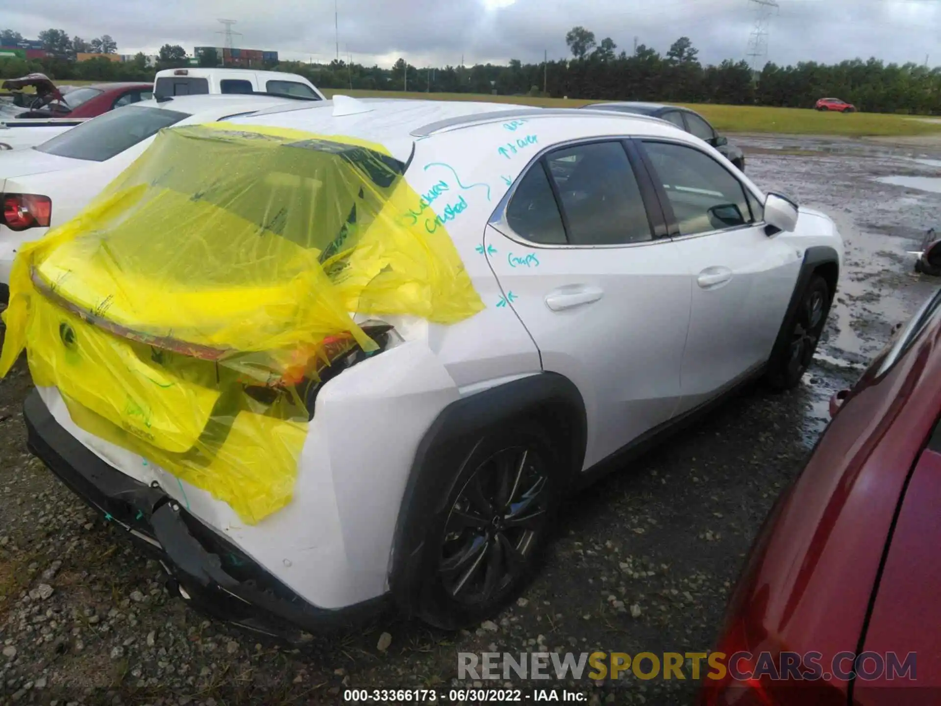 4 Photograph of a damaged car JTHE3JBH8M2040020 LEXUS UX 2021