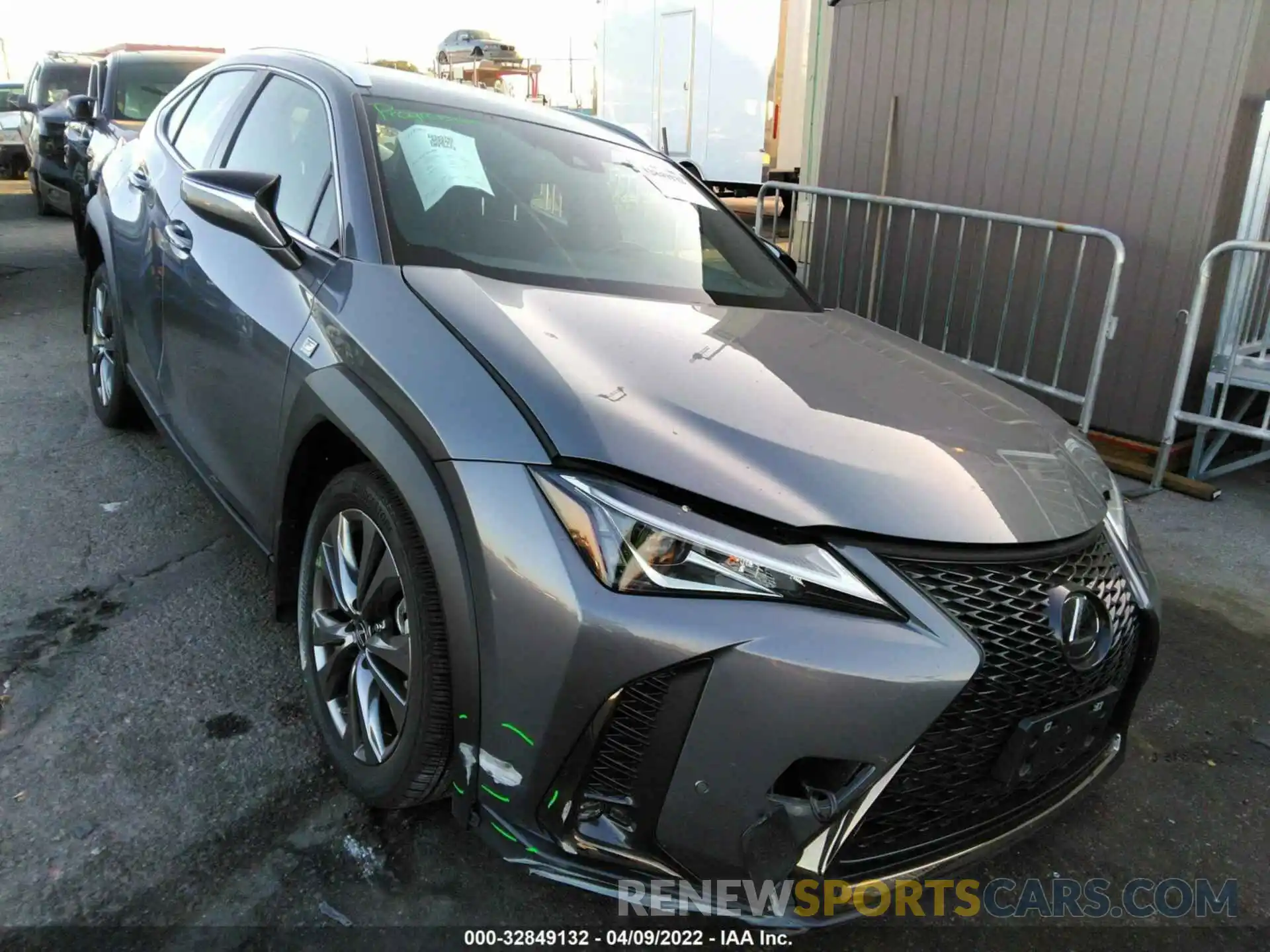 1 Photograph of a damaged car JTHE3JBH9M2042309 LEXUS UX 2021