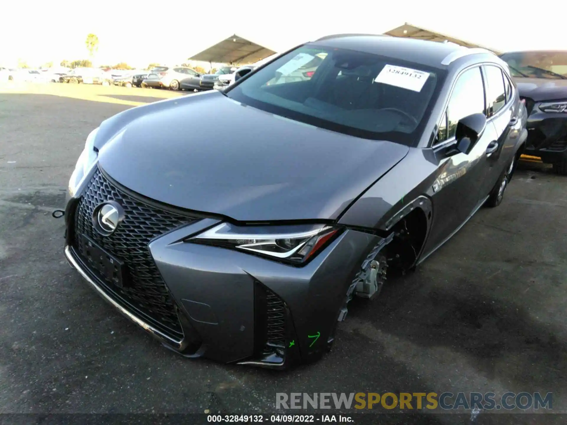 2 Photograph of a damaged car JTHE3JBH9M2042309 LEXUS UX 2021