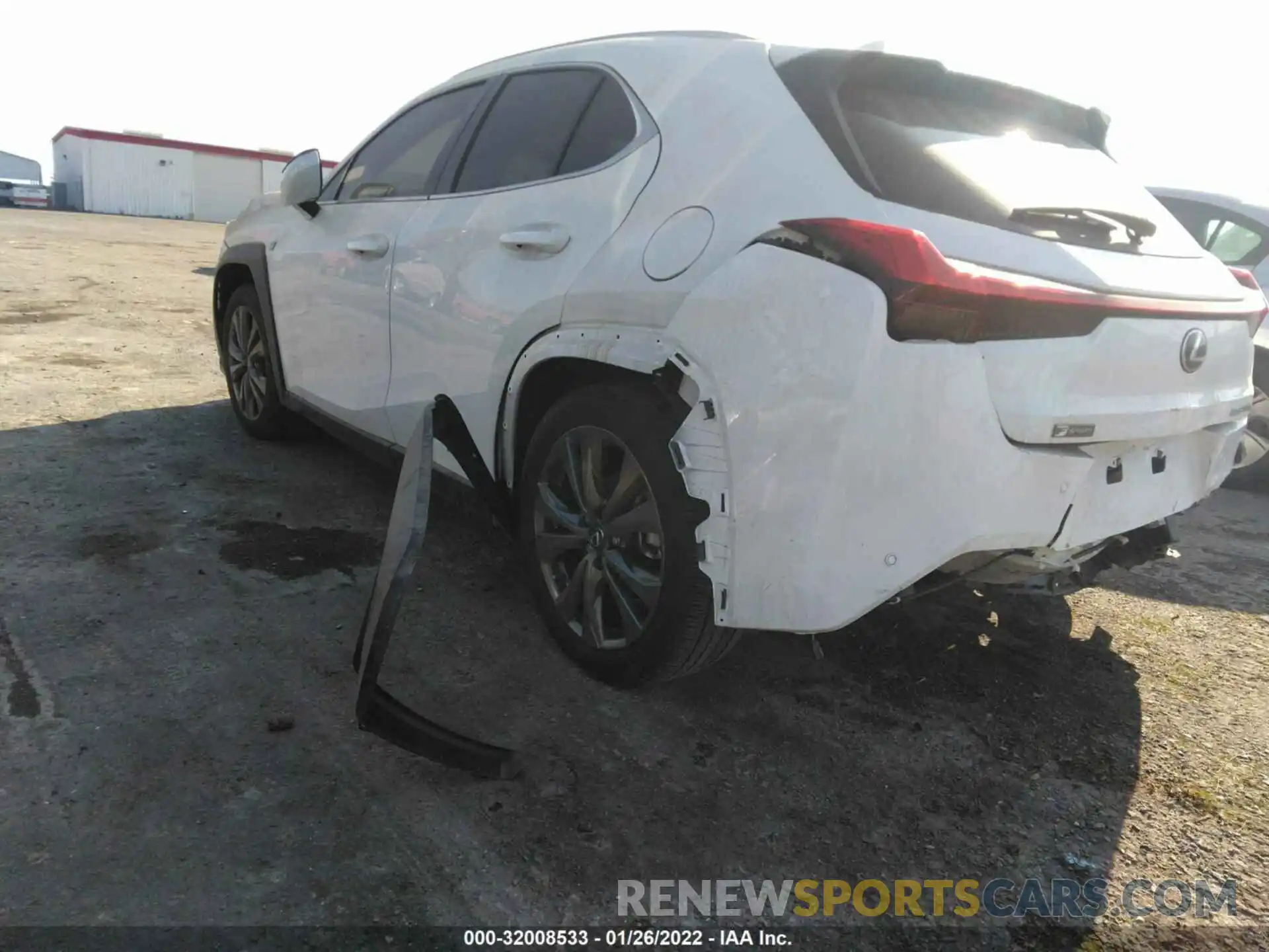 3 Фотография поврежденного автомобиля JTHE9JBH0M2044397 LEXUS UX 2021