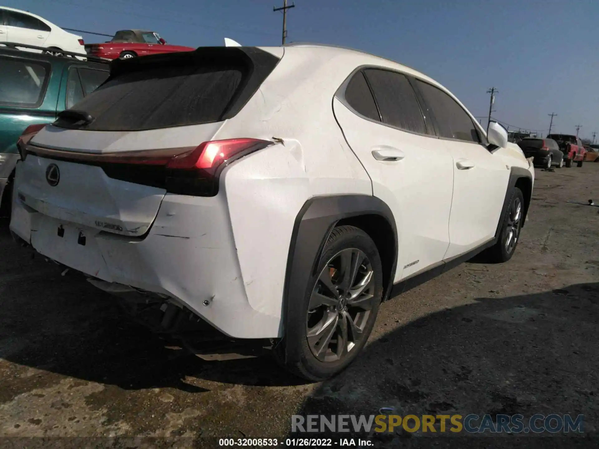 4 Фотография поврежденного автомобиля JTHE9JBH0M2044397 LEXUS UX 2021