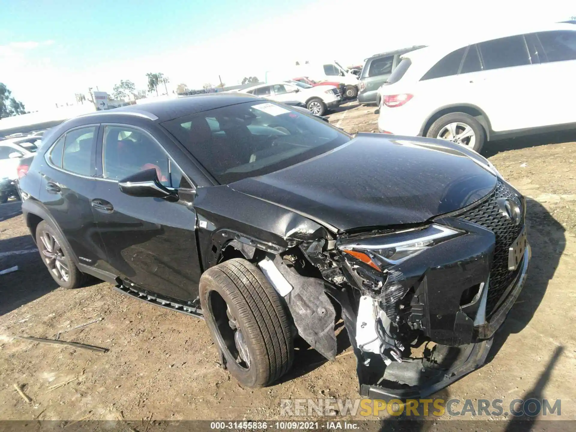 1 Photograph of a damaged car JTHE9JBH5M2047618 LEXUS UX 2021