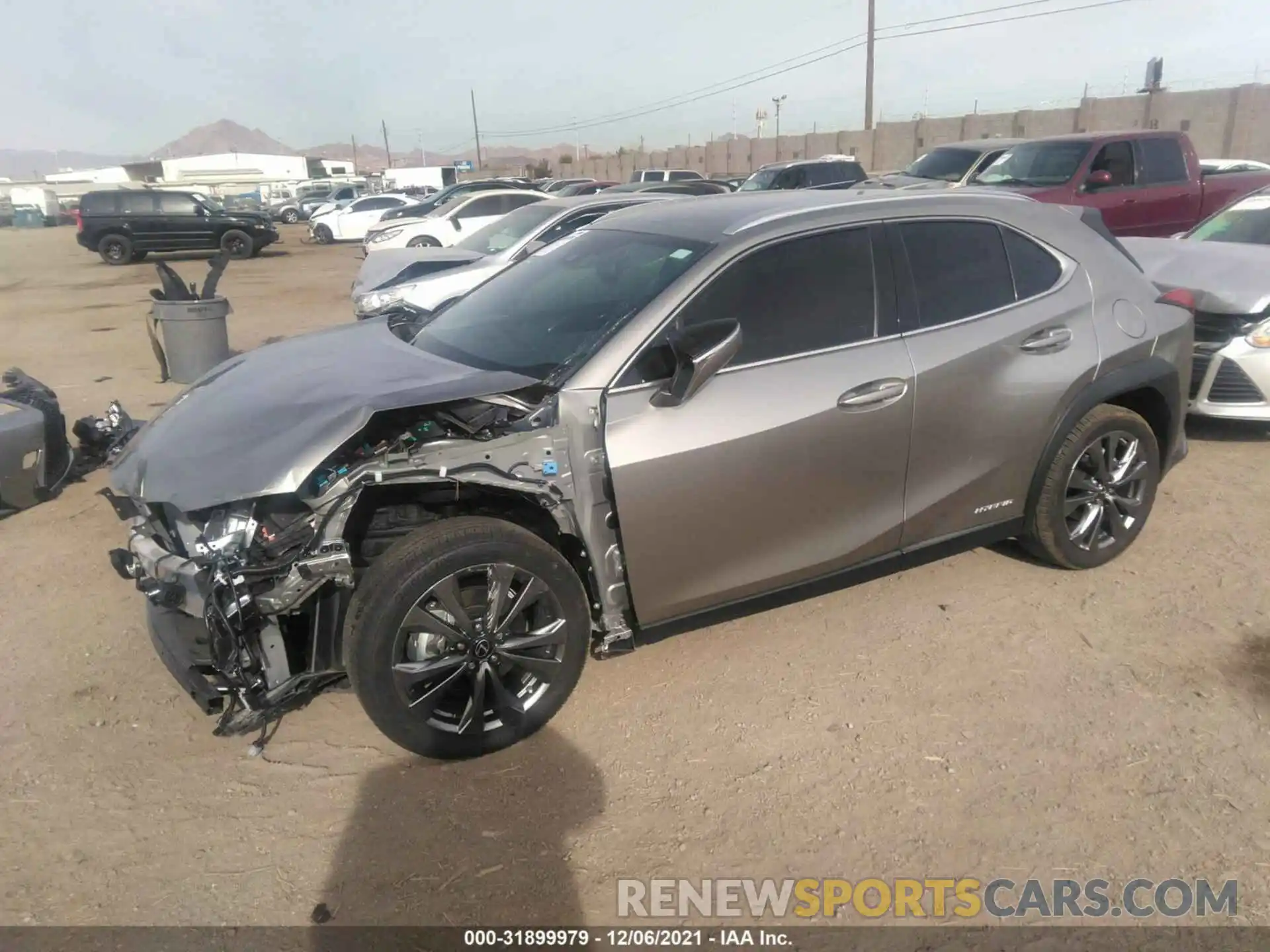 2 Фотография поврежденного автомобиля JTHE9JBH8M2049184 LEXUS UX 2021