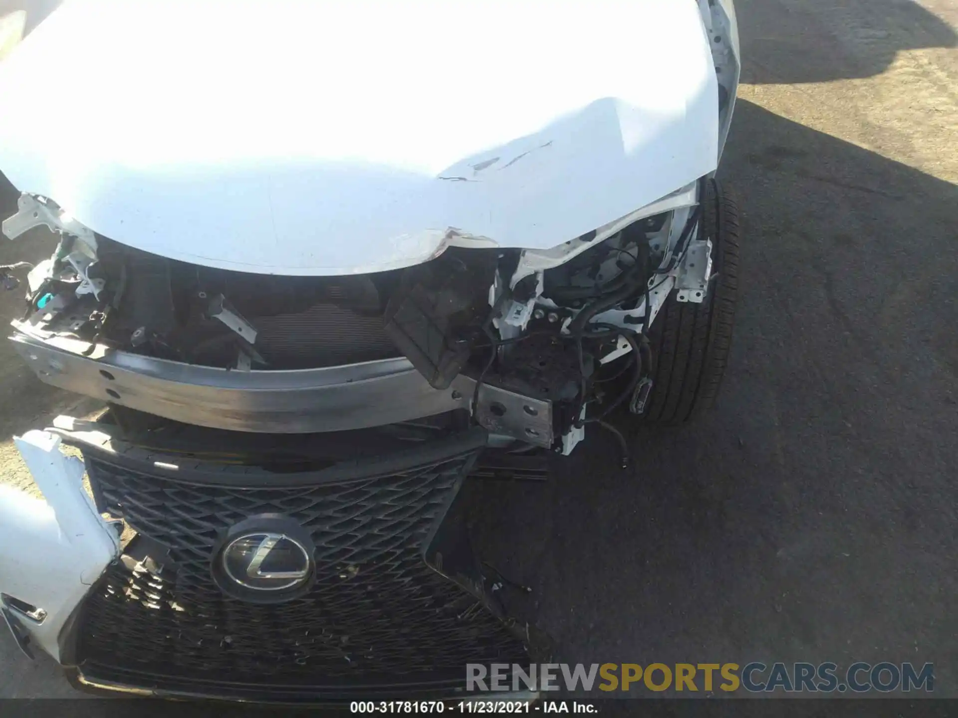 6 Photograph of a damaged car JTHE9JBHXM2041572 LEXUS UX 2021