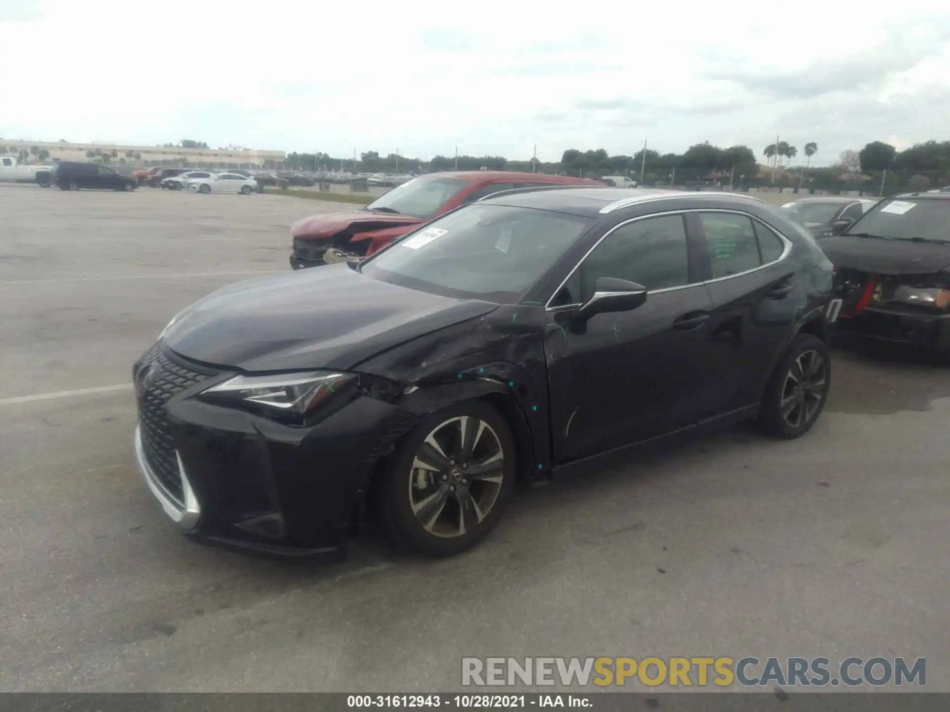 2 Фотография поврежденного автомобиля JTHP3JBH6M2036931 LEXUS UX 2021