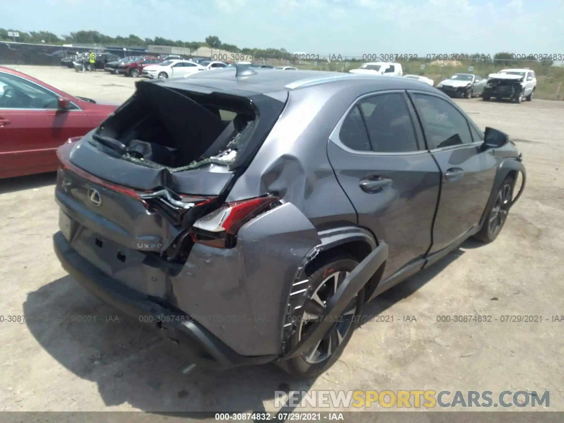 4 Photograph of a damaged car JTHP3JBH7M2040261 LEXUS UX 2021