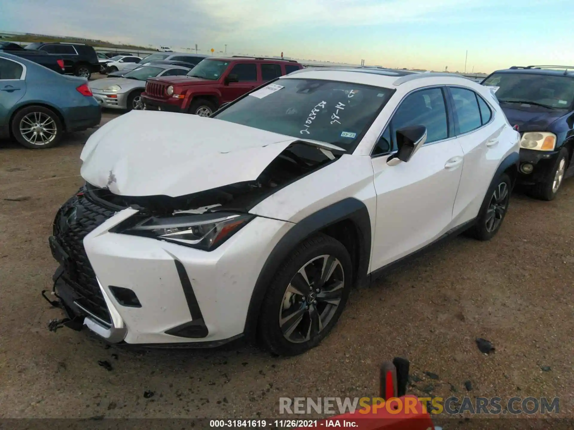 2 Фотография поврежденного автомобиля JTHP3JBH8M2035537 LEXUS UX 2021