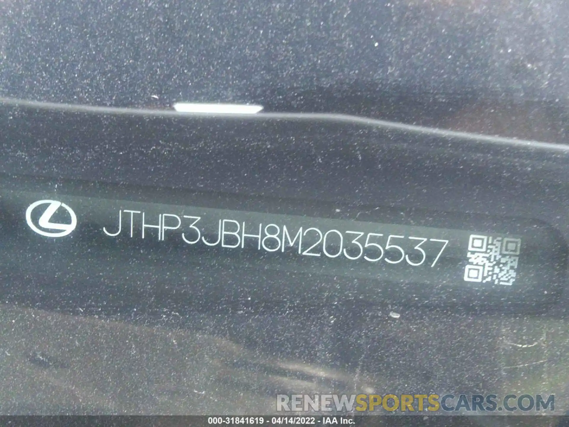 9 Photograph of a damaged car JTHP3JBH8M2035537 LEXUS UX 2021