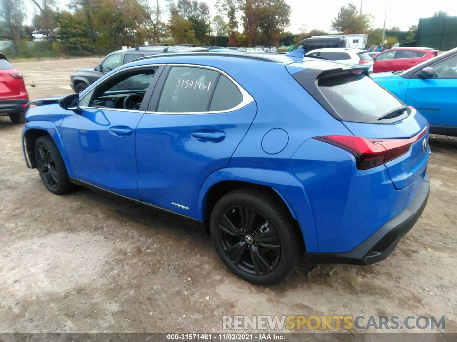 3 Фотография поврежденного автомобиля JTHP9JBH1M2047835 LEXUS UX 2021