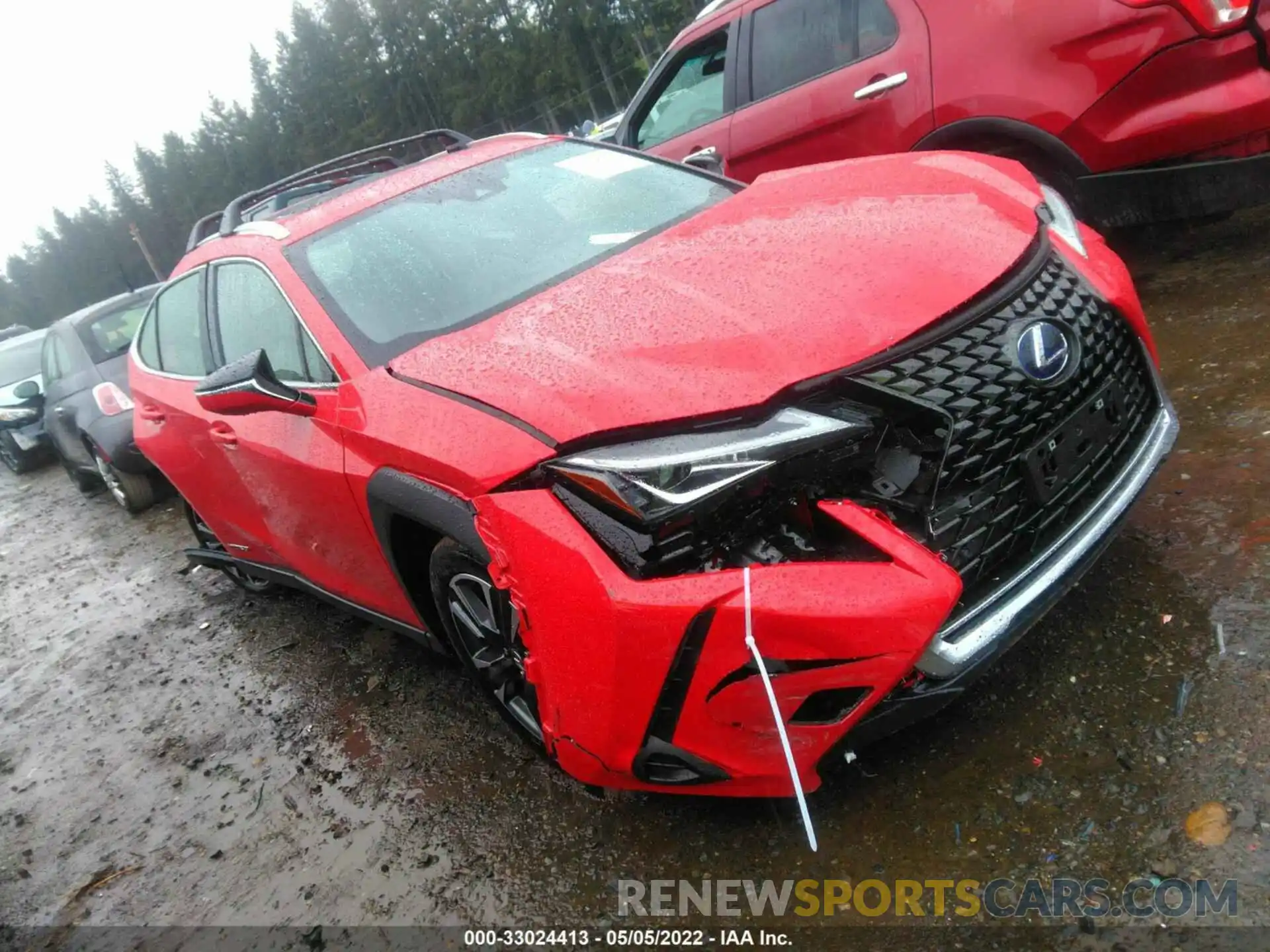 1 Photograph of a damaged car JTHP9JBH3M2053393 LEXUS UX 2021