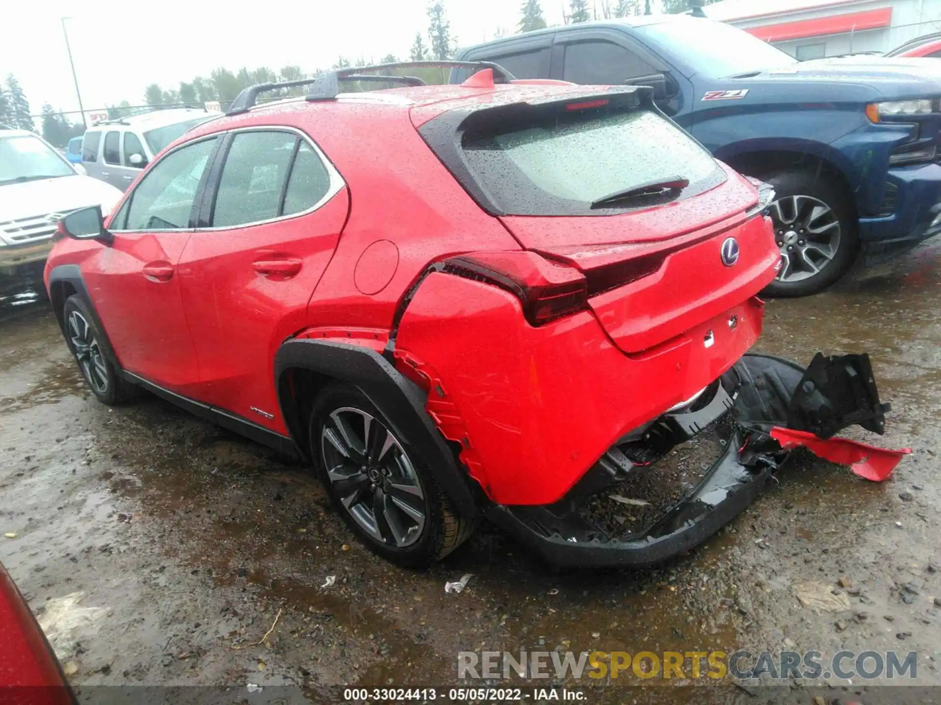 3 Фотография поврежденного автомобиля JTHP9JBH3M2053393 LEXUS UX 2021