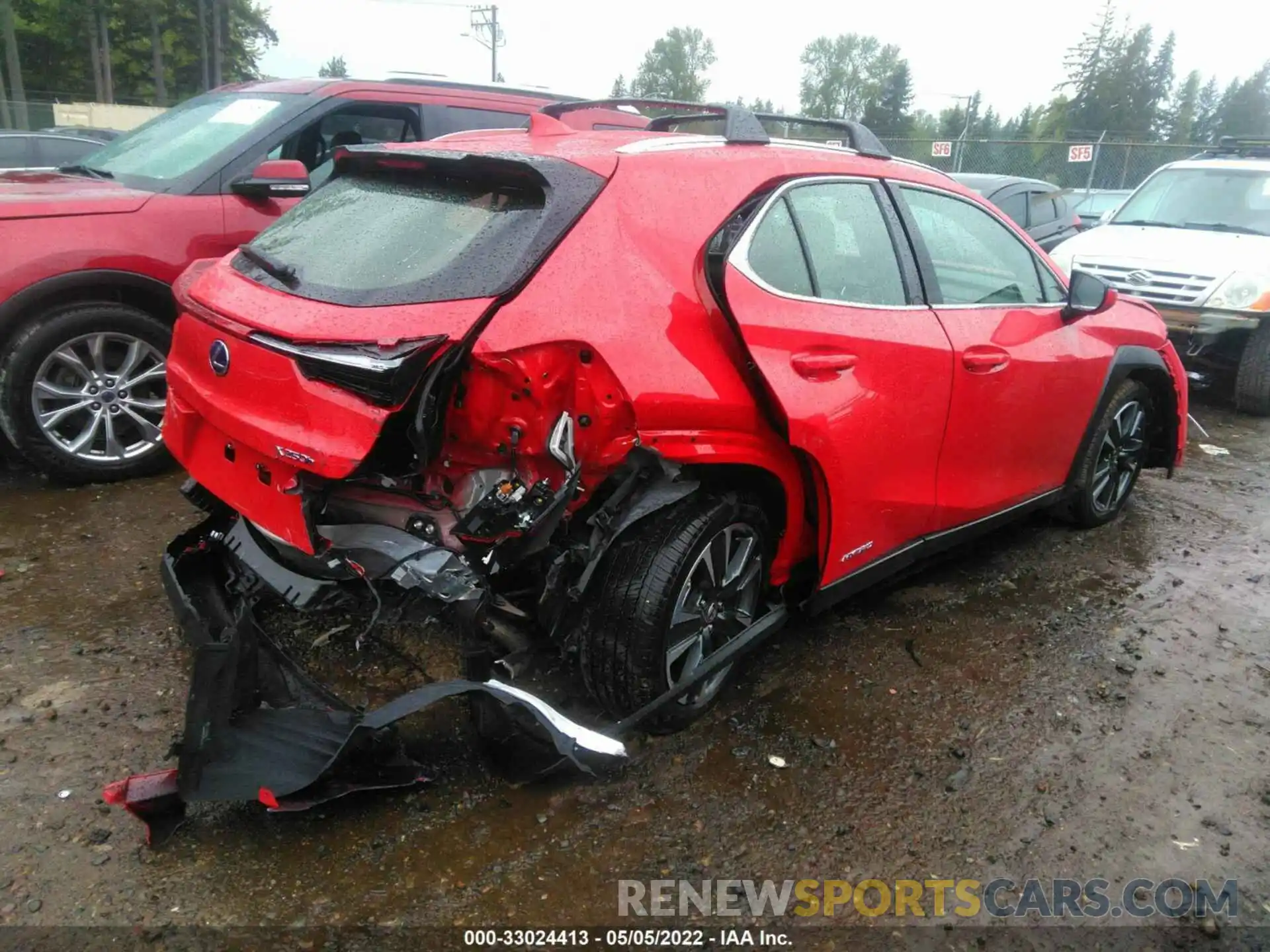 4 Photograph of a damaged car JTHP9JBH3M2053393 LEXUS UX 2021