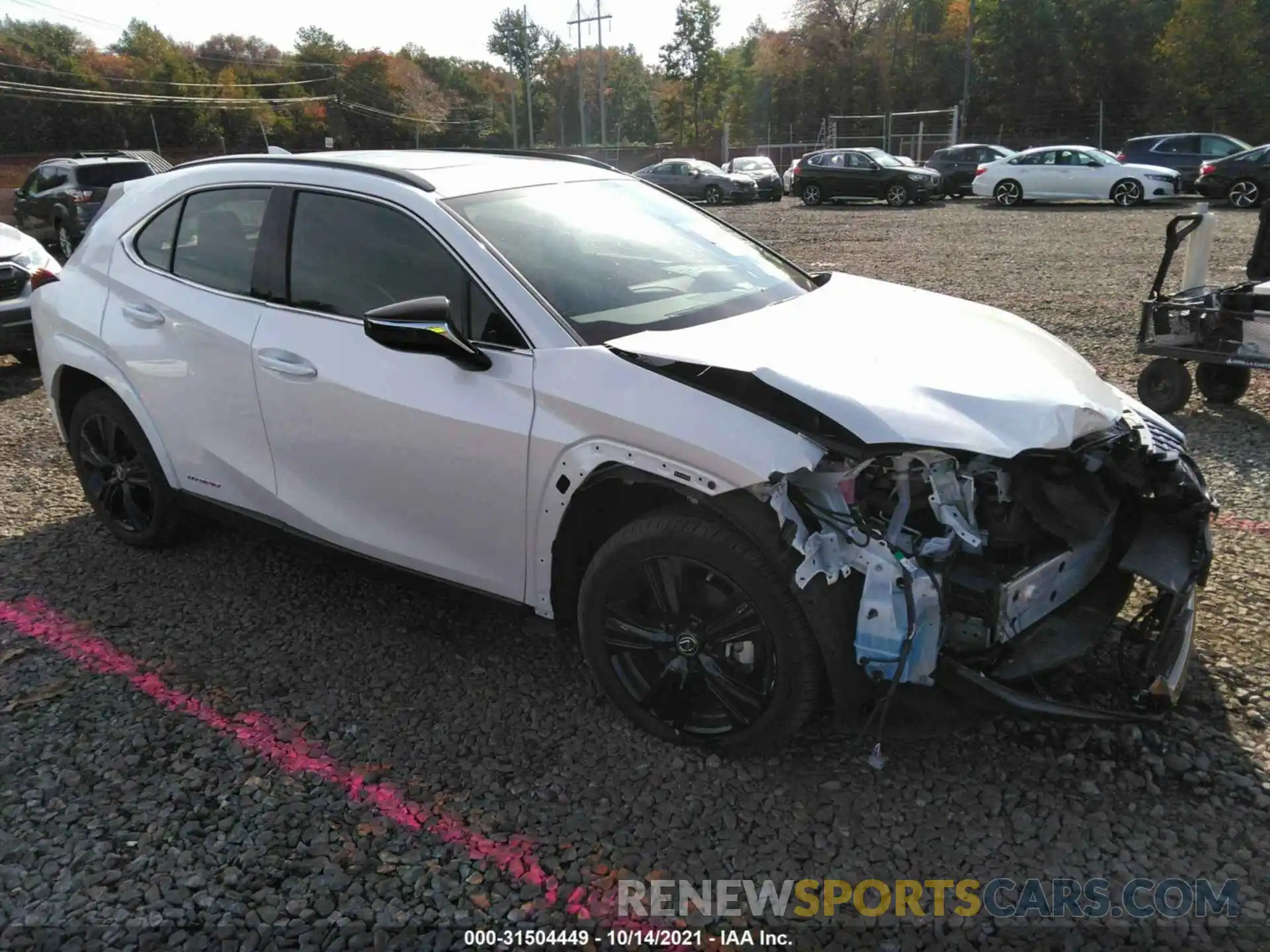 1 Photograph of a damaged car JTHP9JBH4M2048381 LEXUS UX 2021