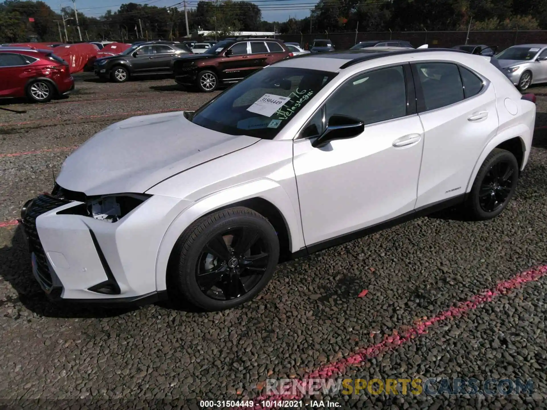 2 Фотография поврежденного автомобиля JTHP9JBH4M2048381 LEXUS UX 2021