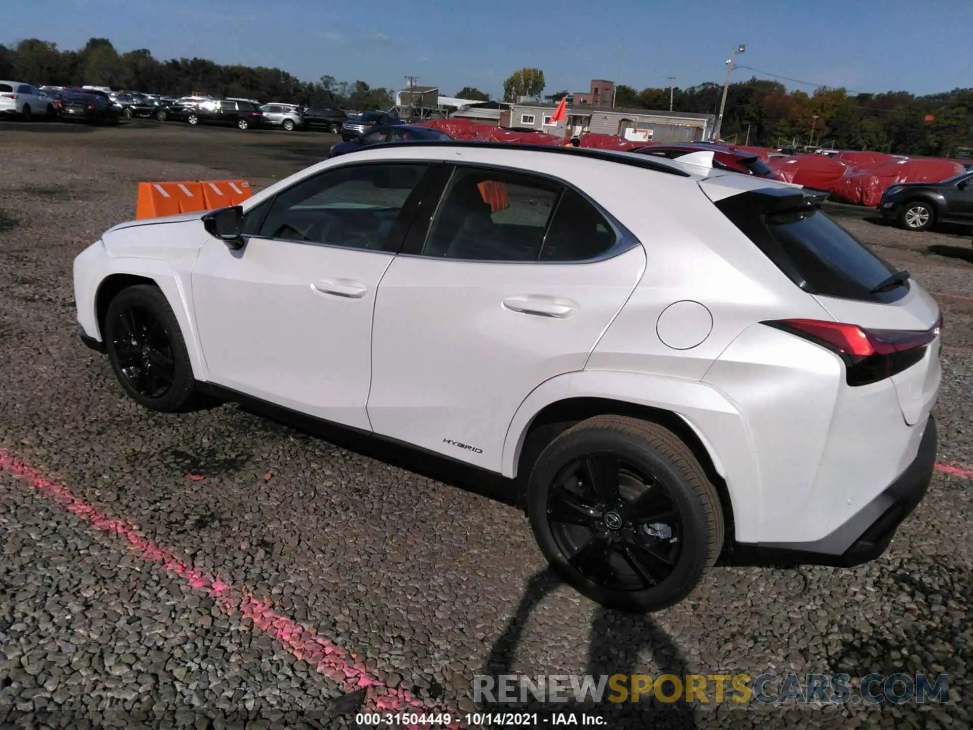 3 Фотография поврежденного автомобиля JTHP9JBH4M2048381 LEXUS UX 2021