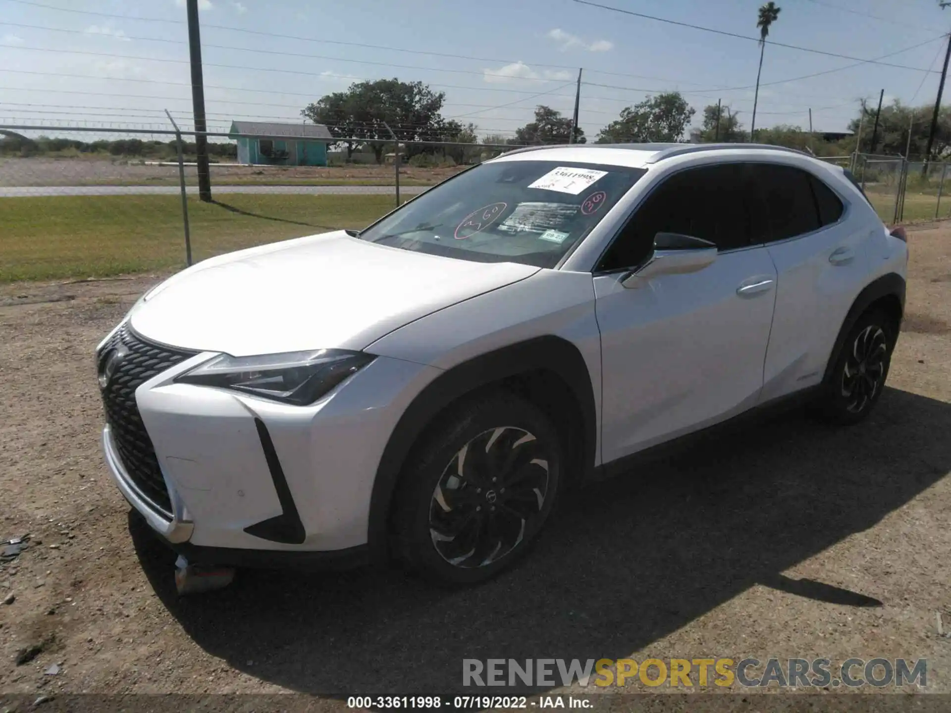 2 Photograph of a damaged car JTHP9JBH4M2053354 LEXUS UX 2021