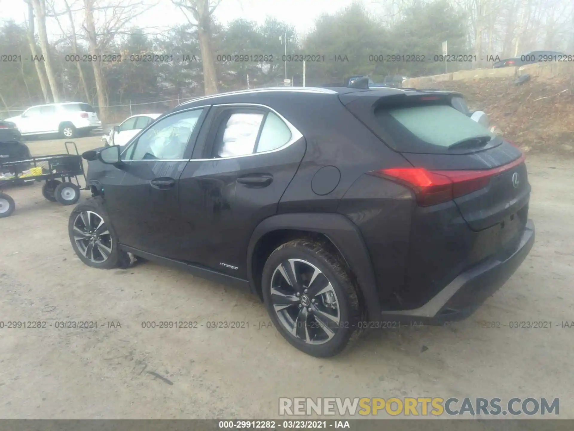 3 Фотография поврежденного автомобиля JTHP9JBH6M2039293 LEXUS UX 2021