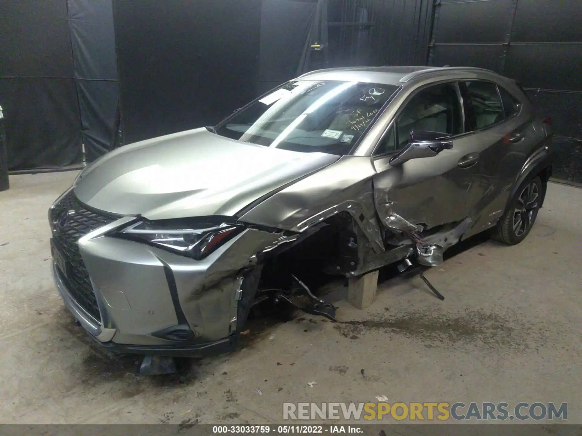 2 Фотография поврежденного автомобиля JTHP9JBH8M2043197 LEXUS UX 2021