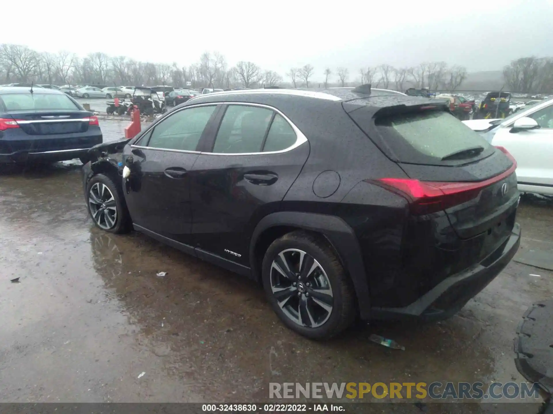 3 Фотография поврежденного автомобиля JTHP9JBH8M2052627 LEXUS UX 2021