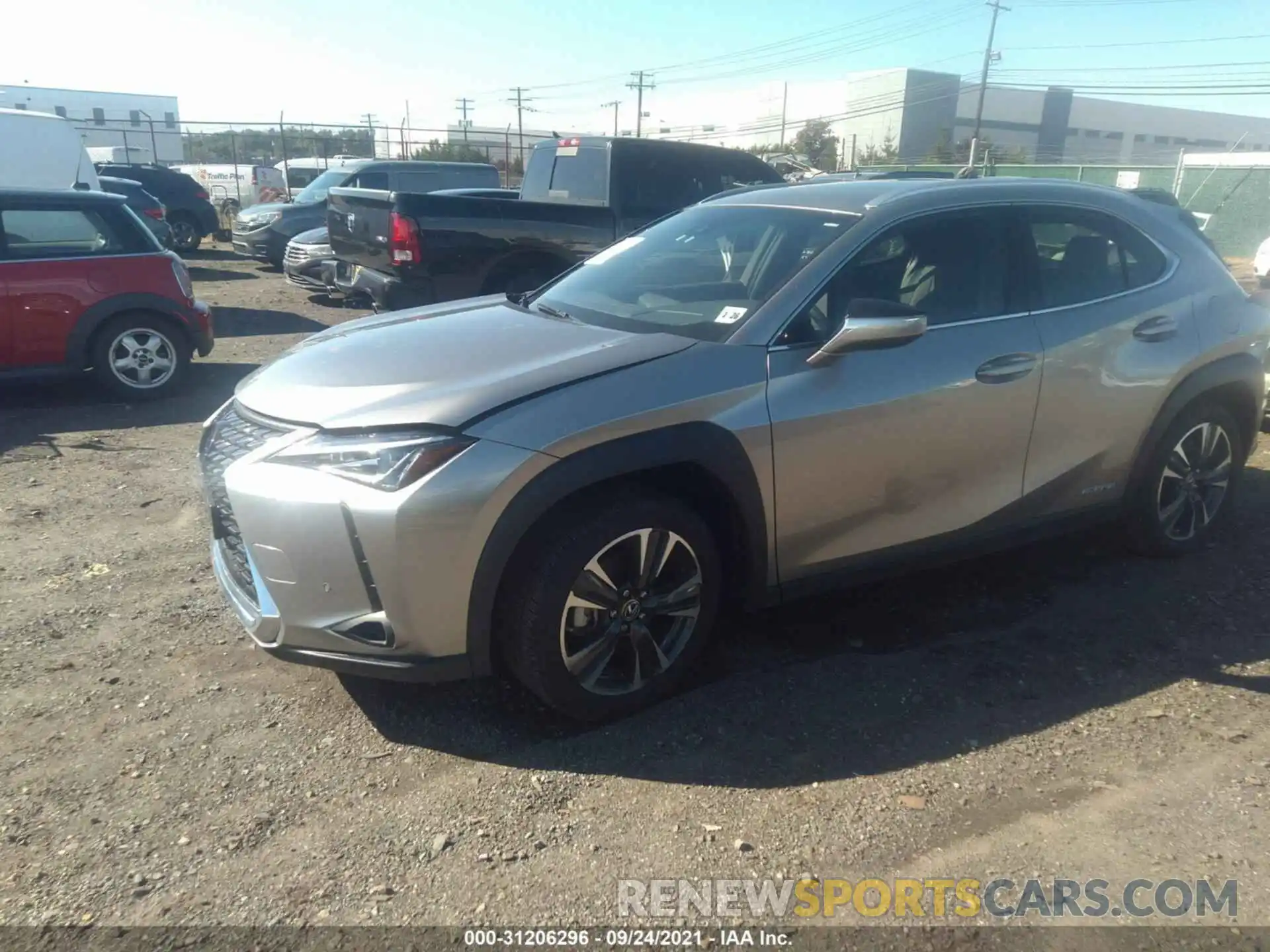 2 Photograph of a damaged car JTHP9JBHXM2038597 LEXUS UX 2021