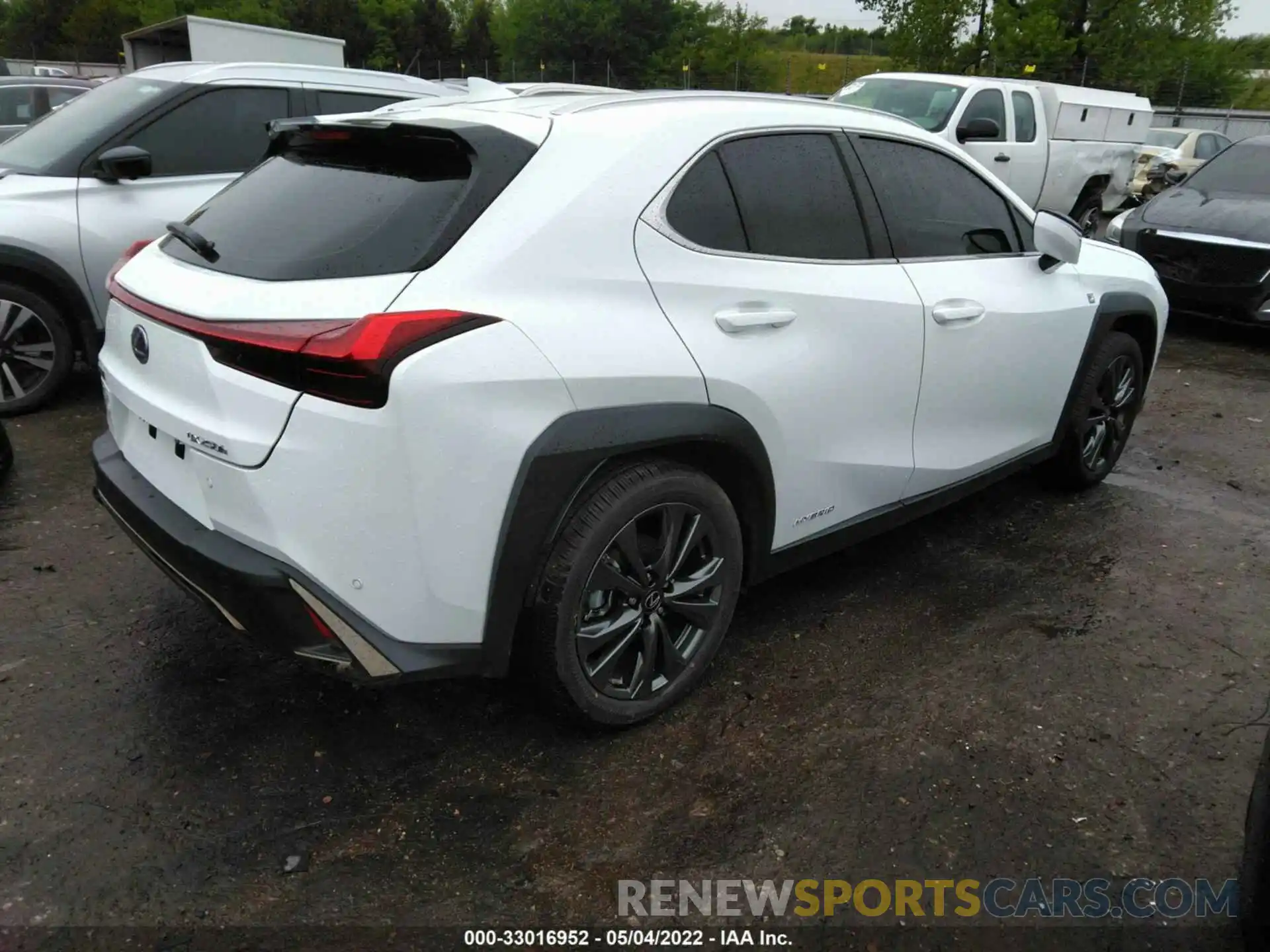 4 Фотография поврежденного автомобиля JTHR9JBH0M2041601 LEXUS UX 2021