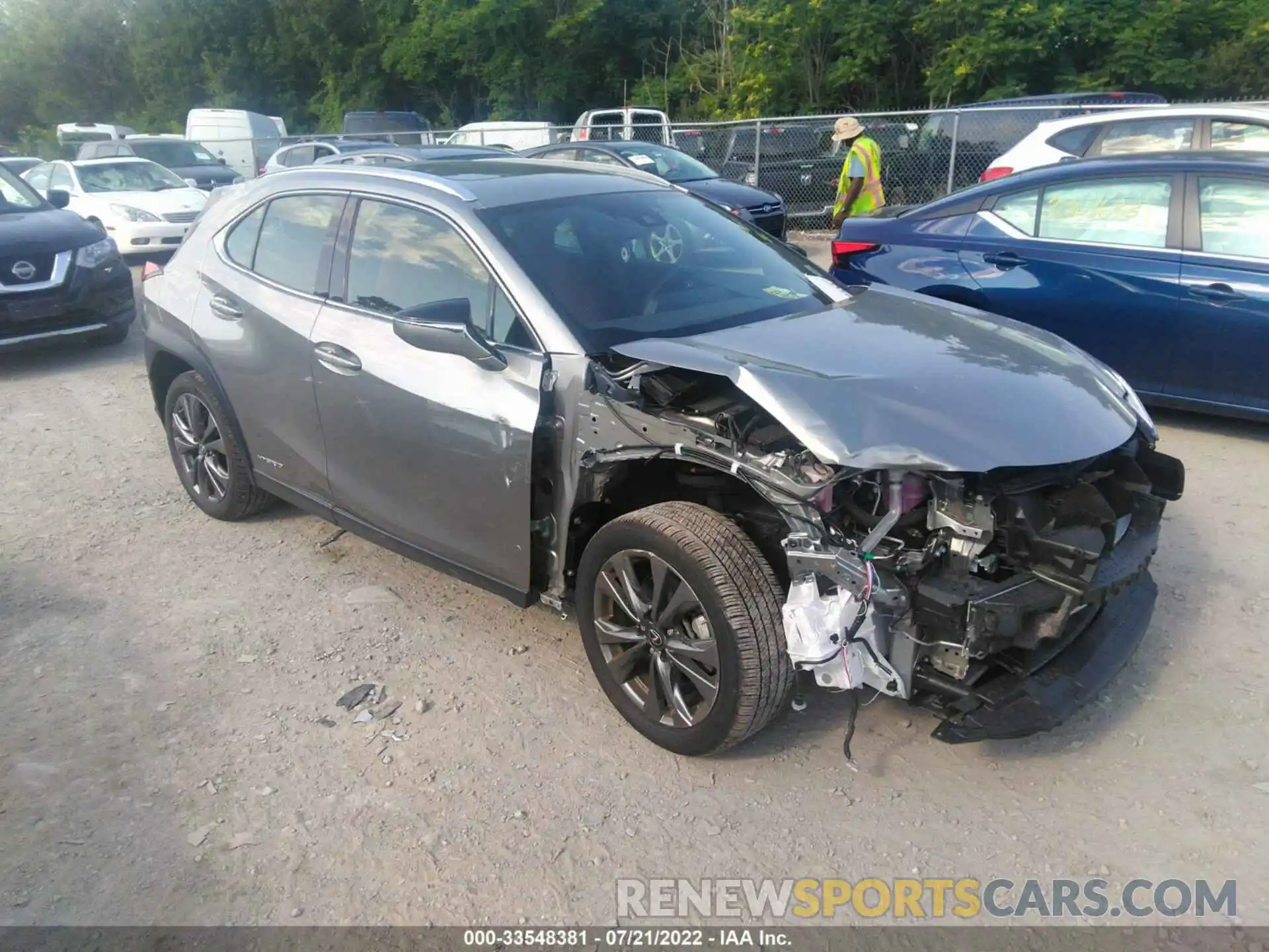 1 Photograph of a damaged car JTHR9JBH0M2050136 LEXUS UX 2021