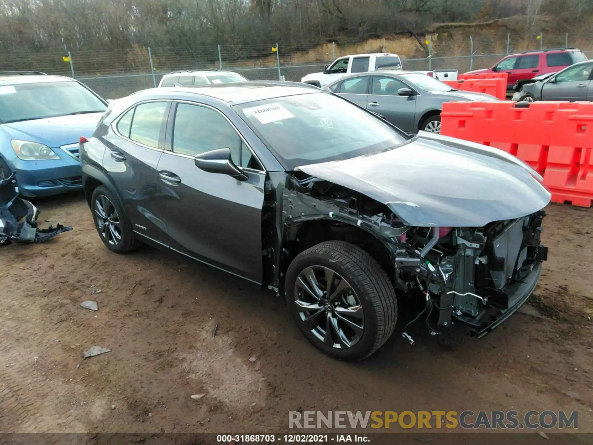 1 Photograph of a damaged car JTHR9JBH3M2042399 LEXUS UX 2021