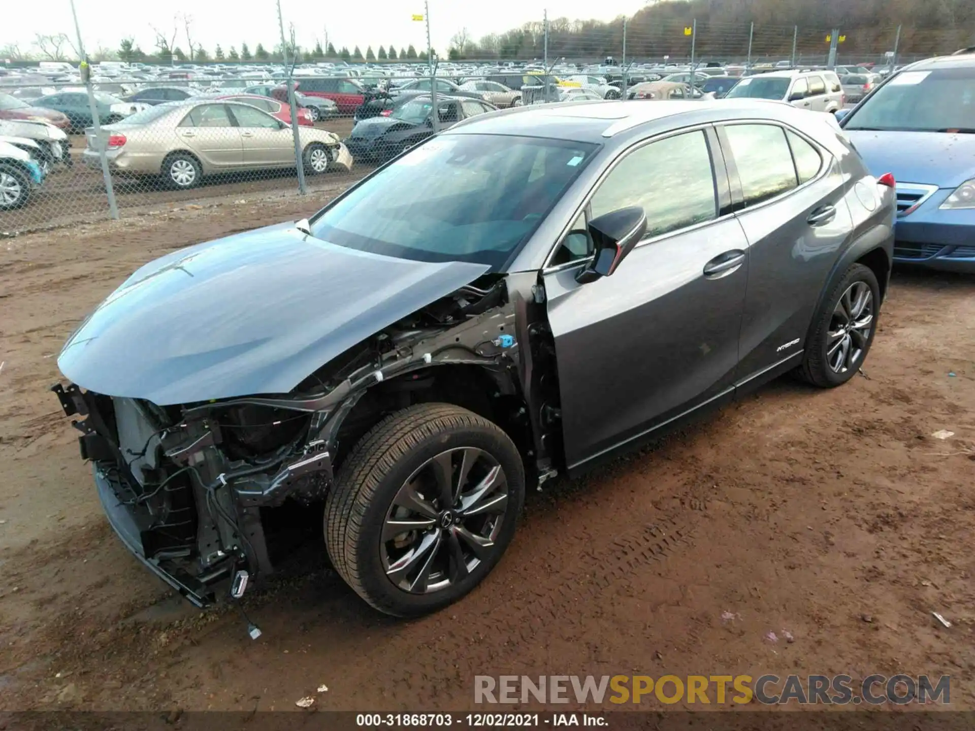 2 Фотография поврежденного автомобиля JTHR9JBH3M2042399 LEXUS UX 2021