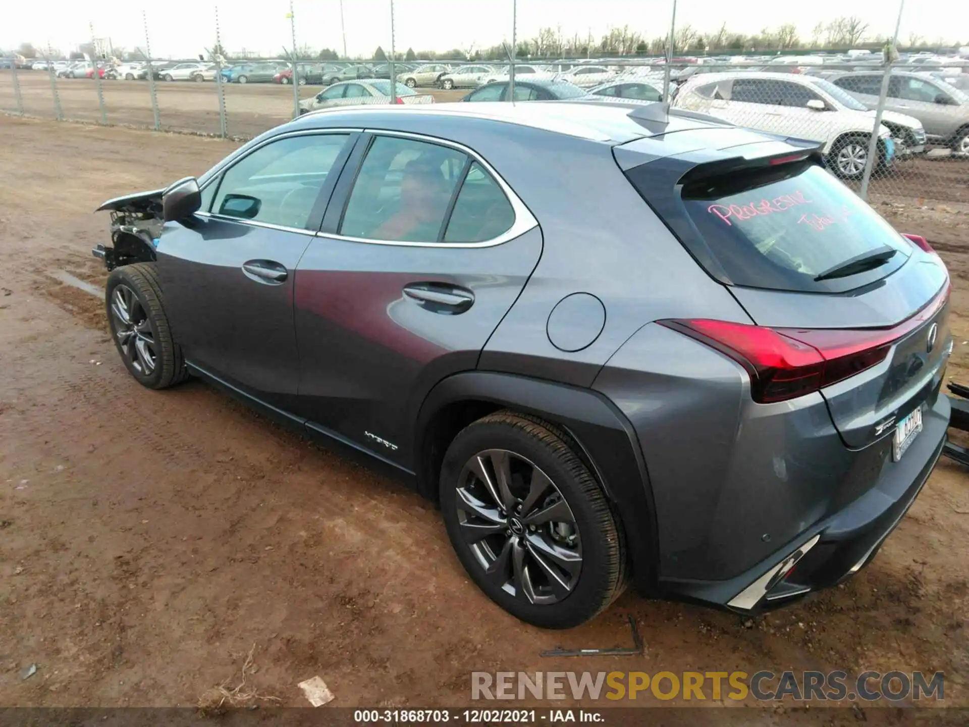 3 Фотография поврежденного автомобиля JTHR9JBH3M2042399 LEXUS UX 2021