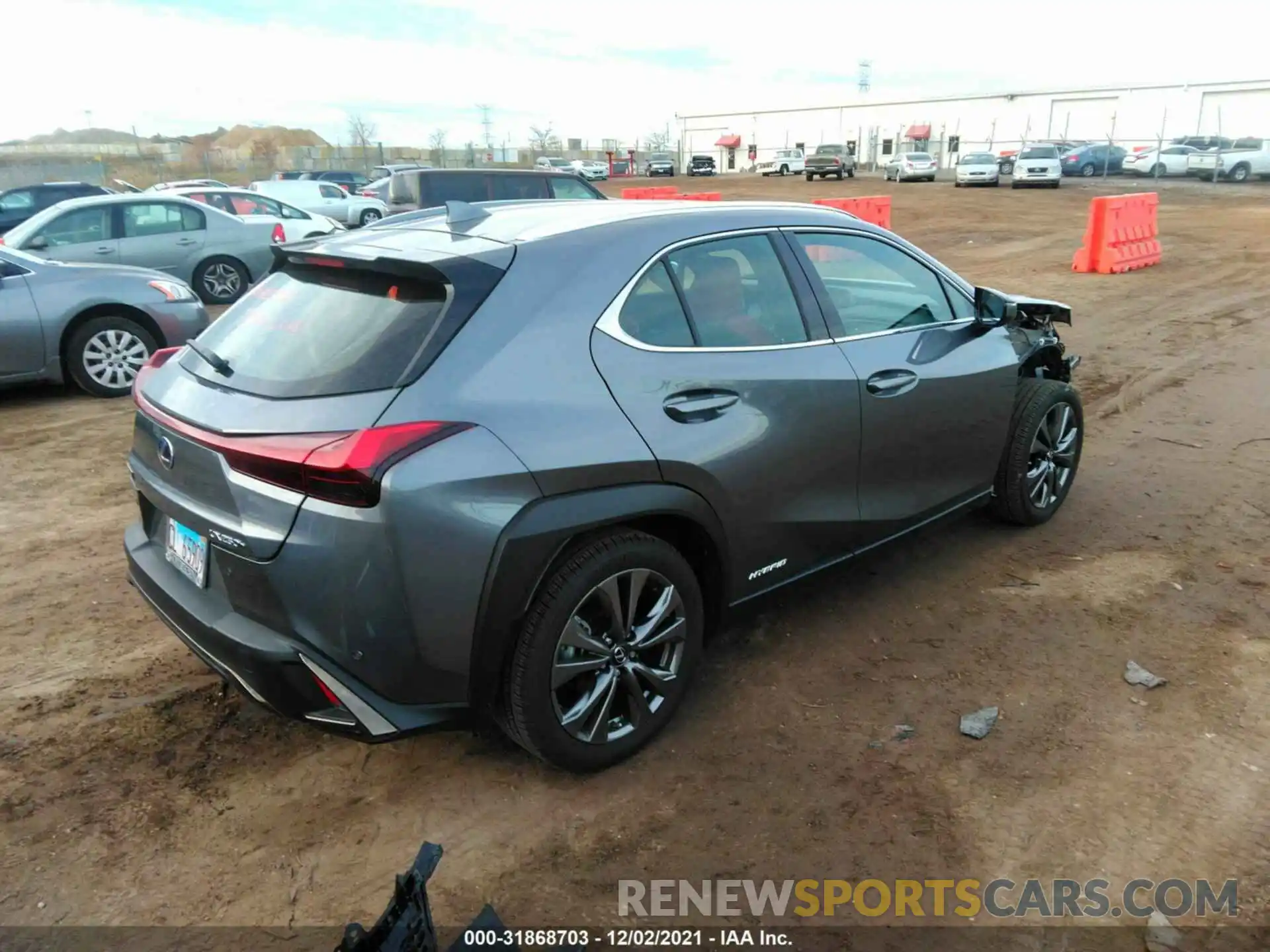 4 Фотография поврежденного автомобиля JTHR9JBH3M2042399 LEXUS UX 2021